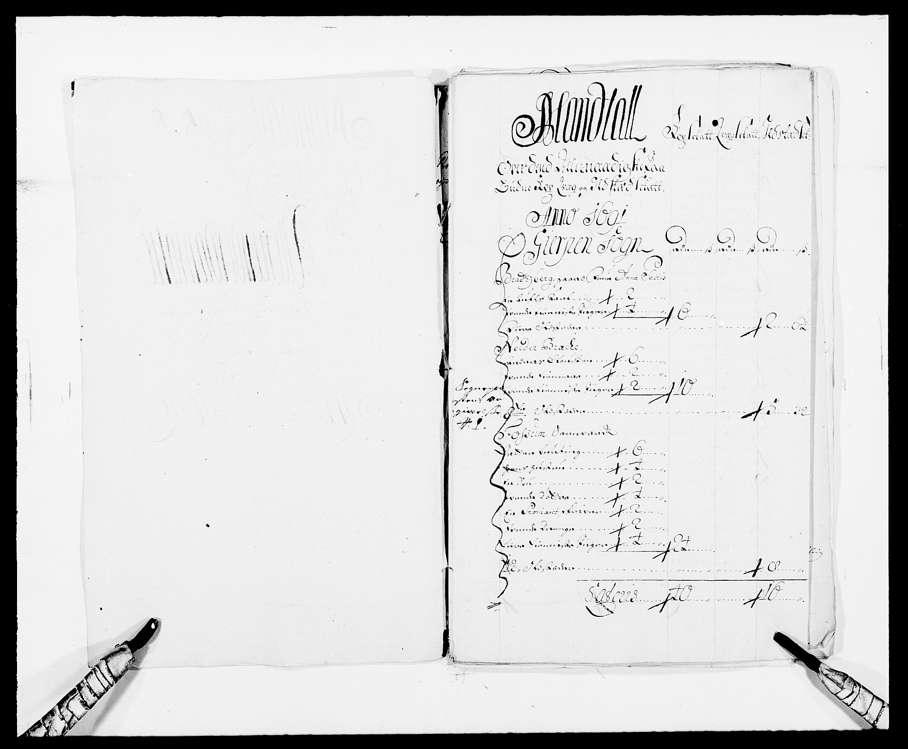 Rentekammeret inntil 1814, Reviderte regnskaper, Fogderegnskap, AV/RA-EA-4092/R34/L2051: Fogderegnskap Bamble, 1688-1691, s. 270