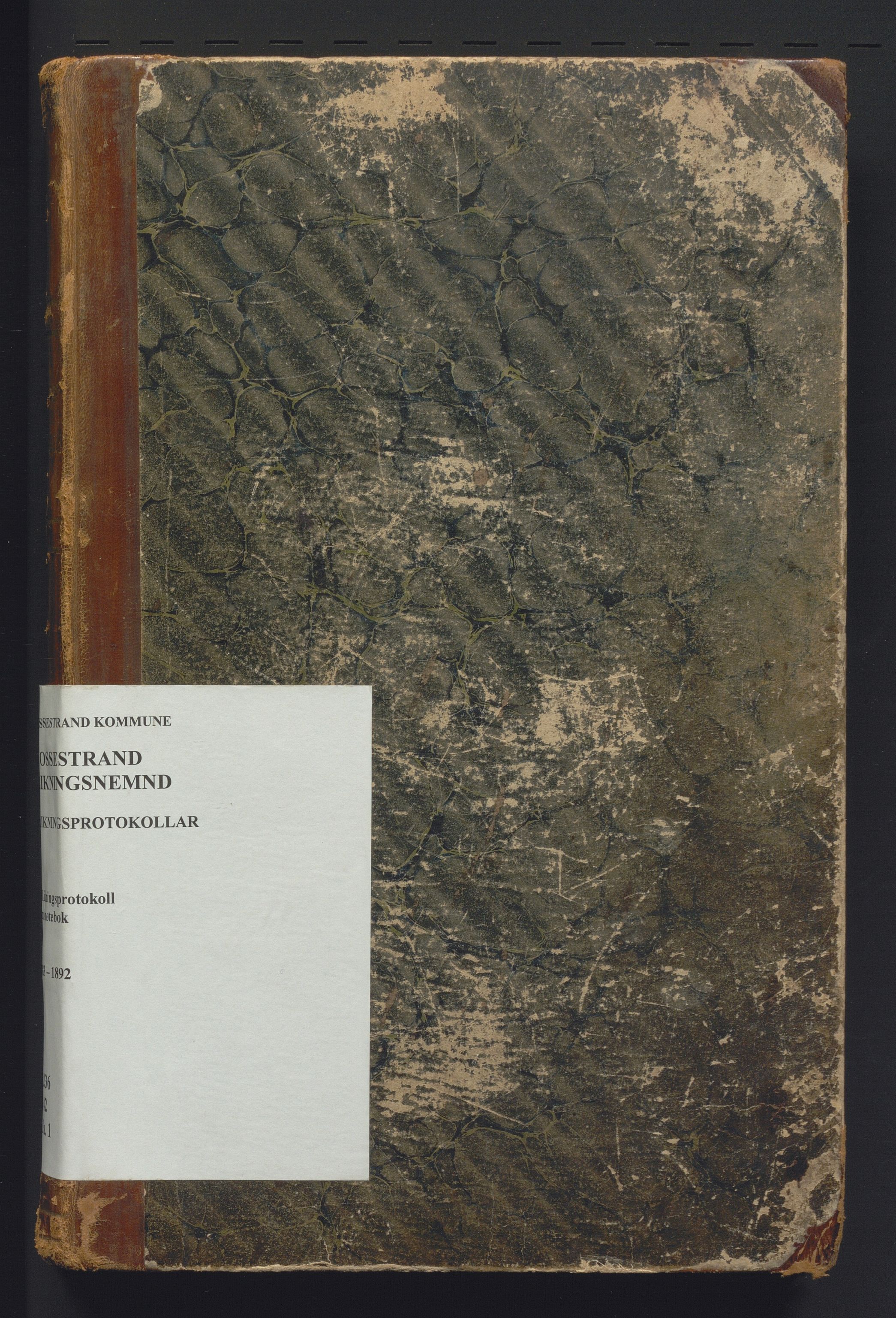 Vossestrand kommune. Likningsnemnda, IKAH/1236-142/F/Fa/L0001: Likningsprotokoll for heradsskatt m/møtebok for likningsnemnda , 1890-1905