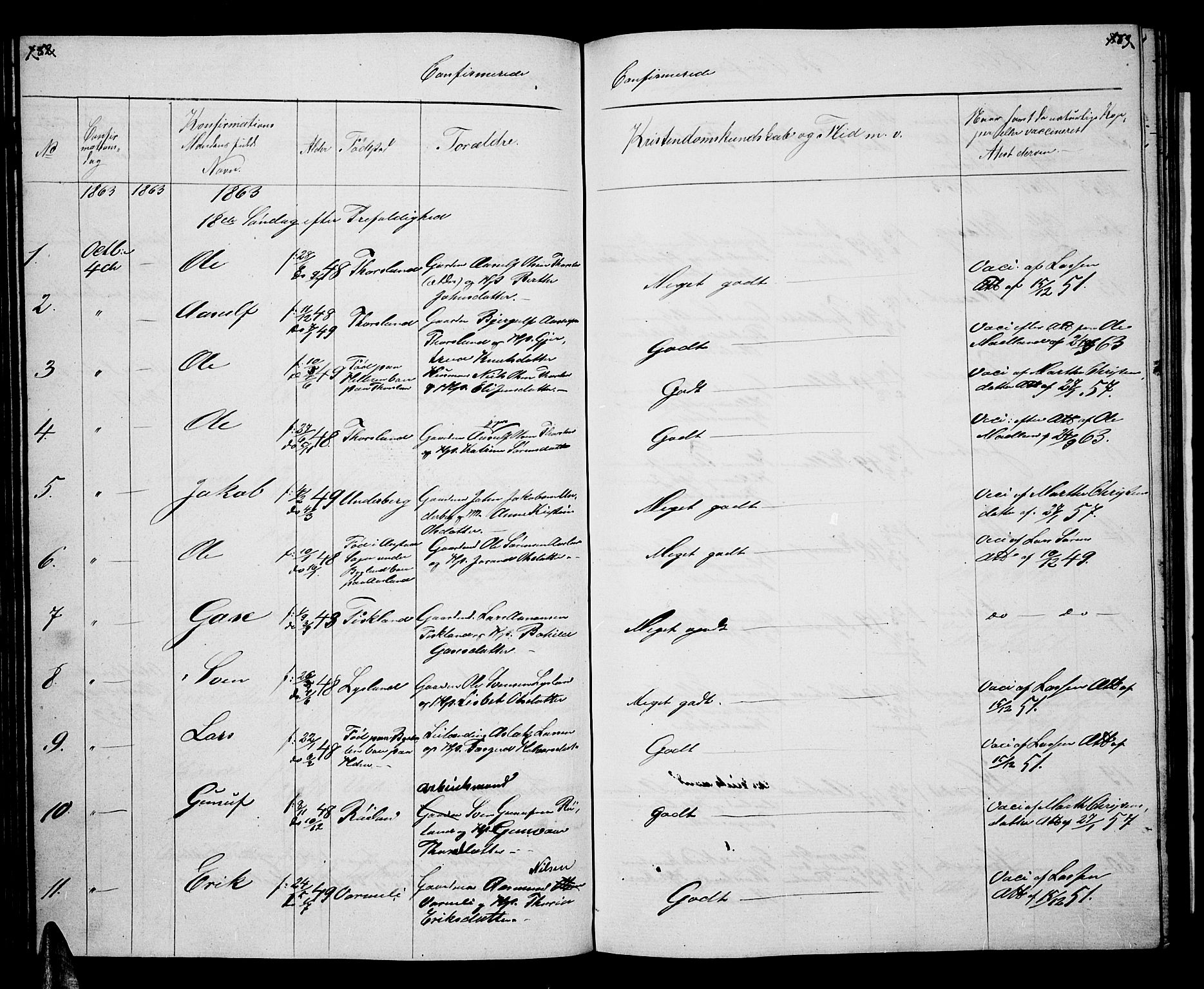 Åseral sokneprestkontor, SAK/1111-0051/F/Fb/L0001: Klokkerbok nr. B 1, 1856-1877, s. 182-183