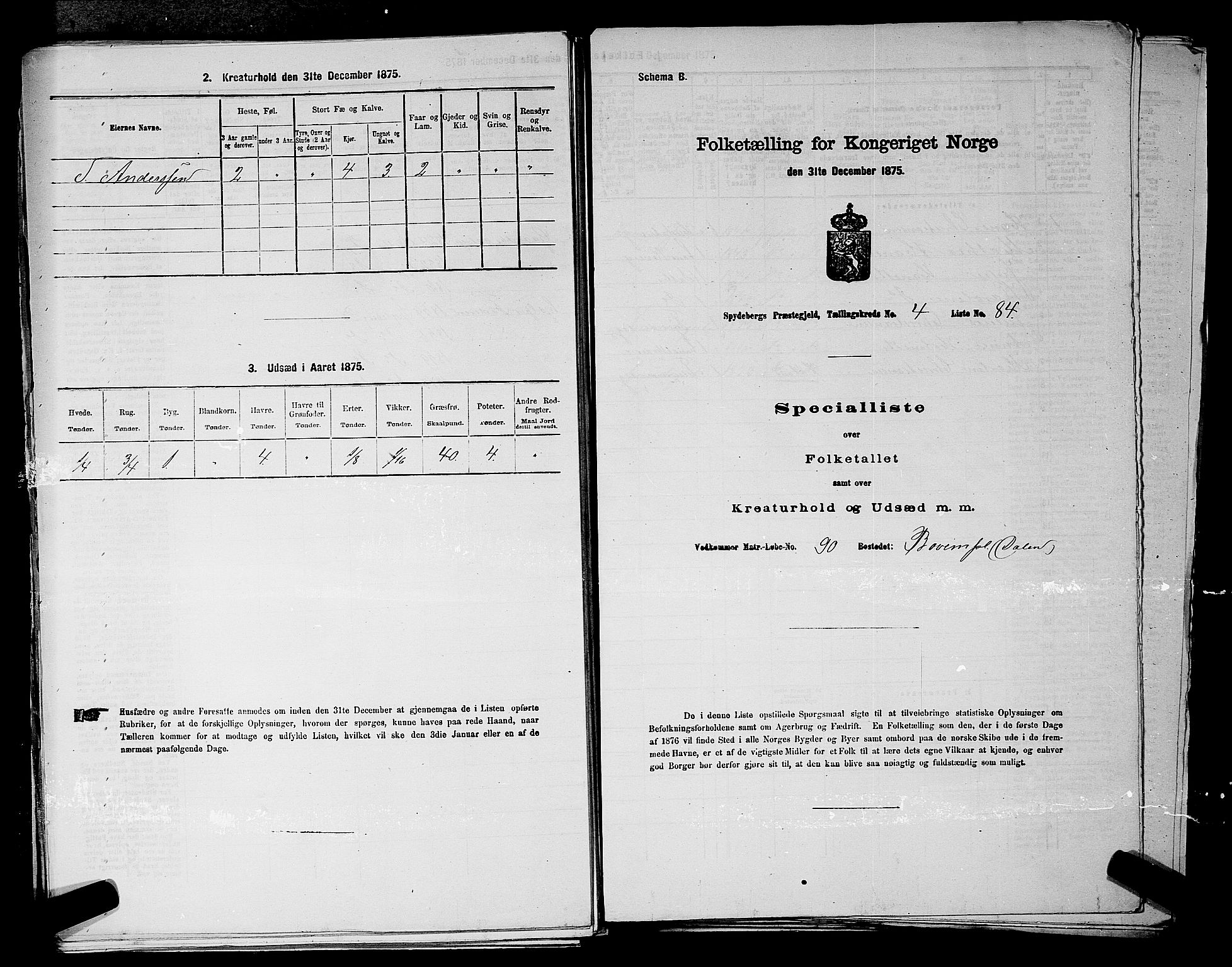 RA, Folketelling 1875 for 0123P Spydeberg prestegjeld, 1875, s. 860