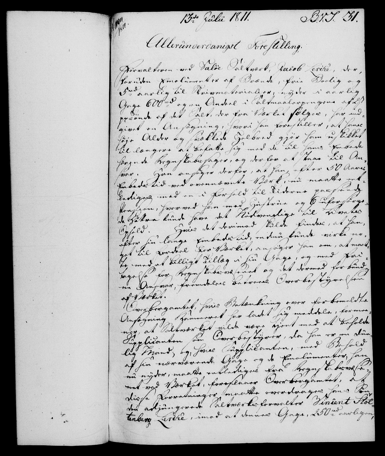 Rentekammeret, Renteskriverkontorene, AV/RA-EA-3115/M/Mf/Mfb/L0010: Relasjons- og resolusjonsprotokoll med register (merket RK 54.16), 1811-1812