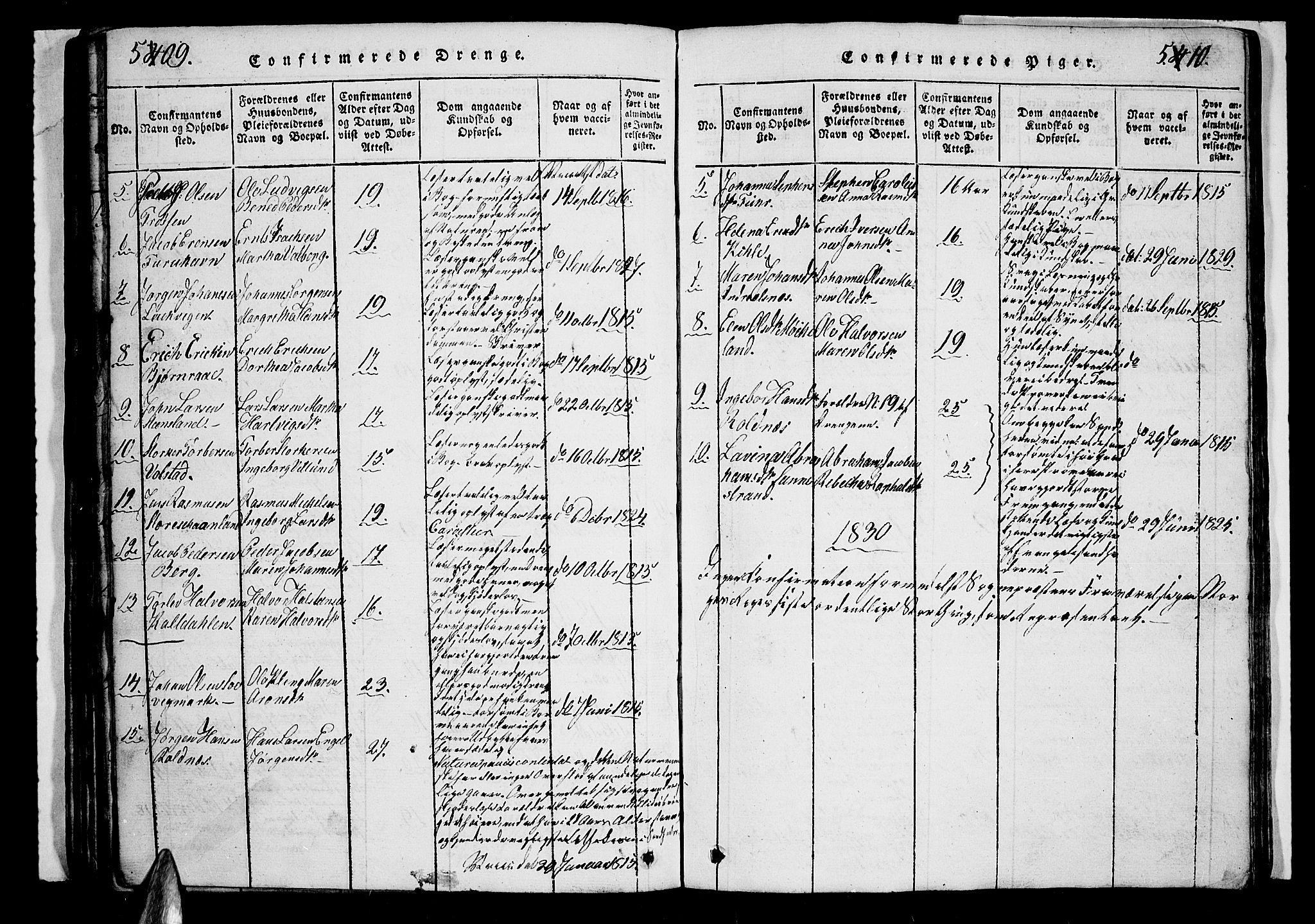 Trondenes sokneprestkontor, SATØ/S-1319/H/Hb/L0003klokker: Klokkerbok nr. 3, 1820-1834, s. 509-510