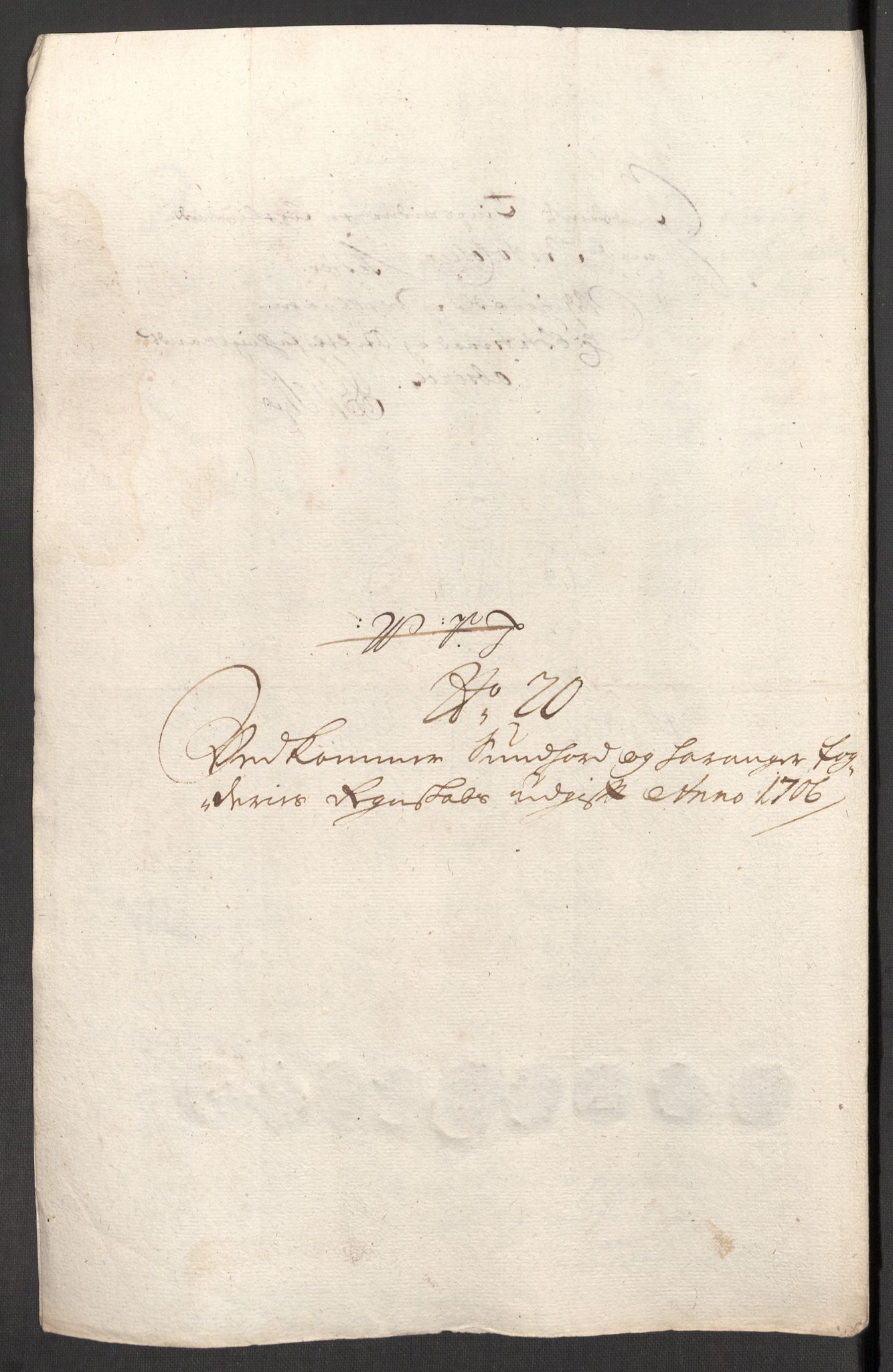 Rentekammeret inntil 1814, Reviderte regnskaper, Fogderegnskap, AV/RA-EA-4092/R48/L2984: Fogderegnskap Sunnhordland og Hardanger, 1706-1707, s. 245