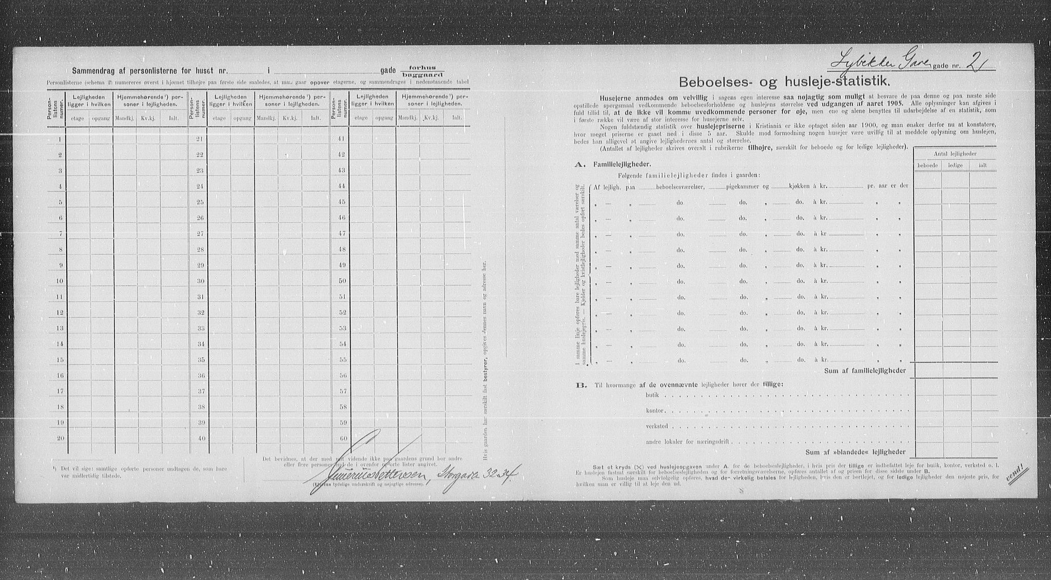 OBA, Kommunal folketelling 31.12.1905 for Kristiania kjøpstad, 1905, s. 30722