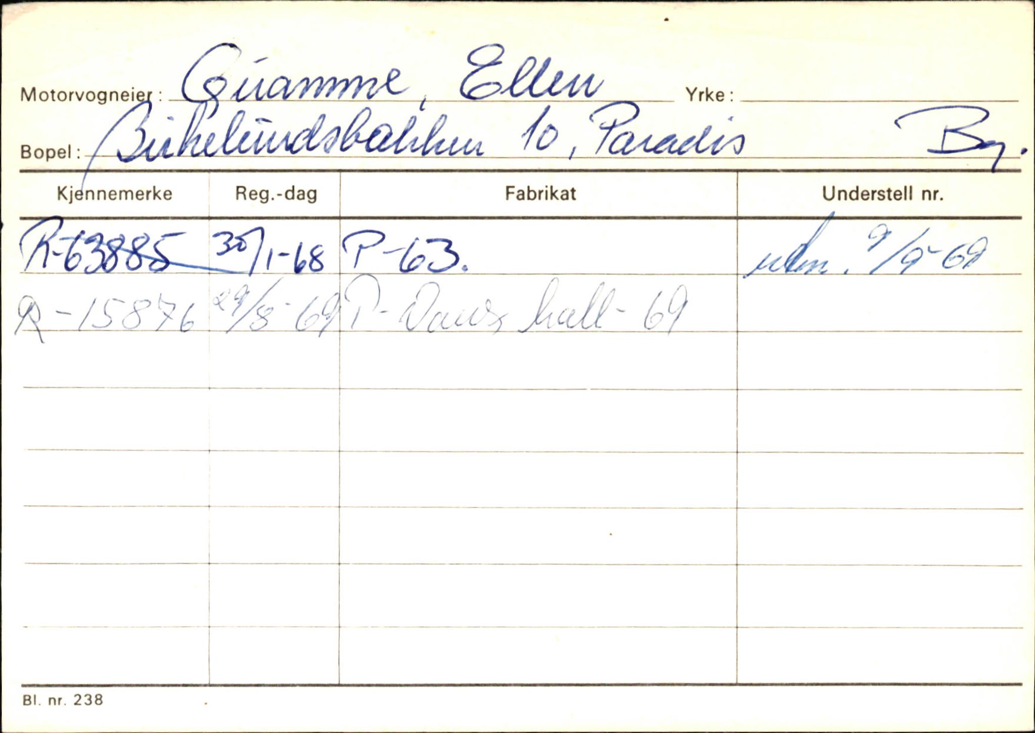 Statens vegvesen, Hordaland vegkontor, AV/SAB-A-5201/2/Ha/L0044: R-eierkort Q-R, 1920-1971, s. 4