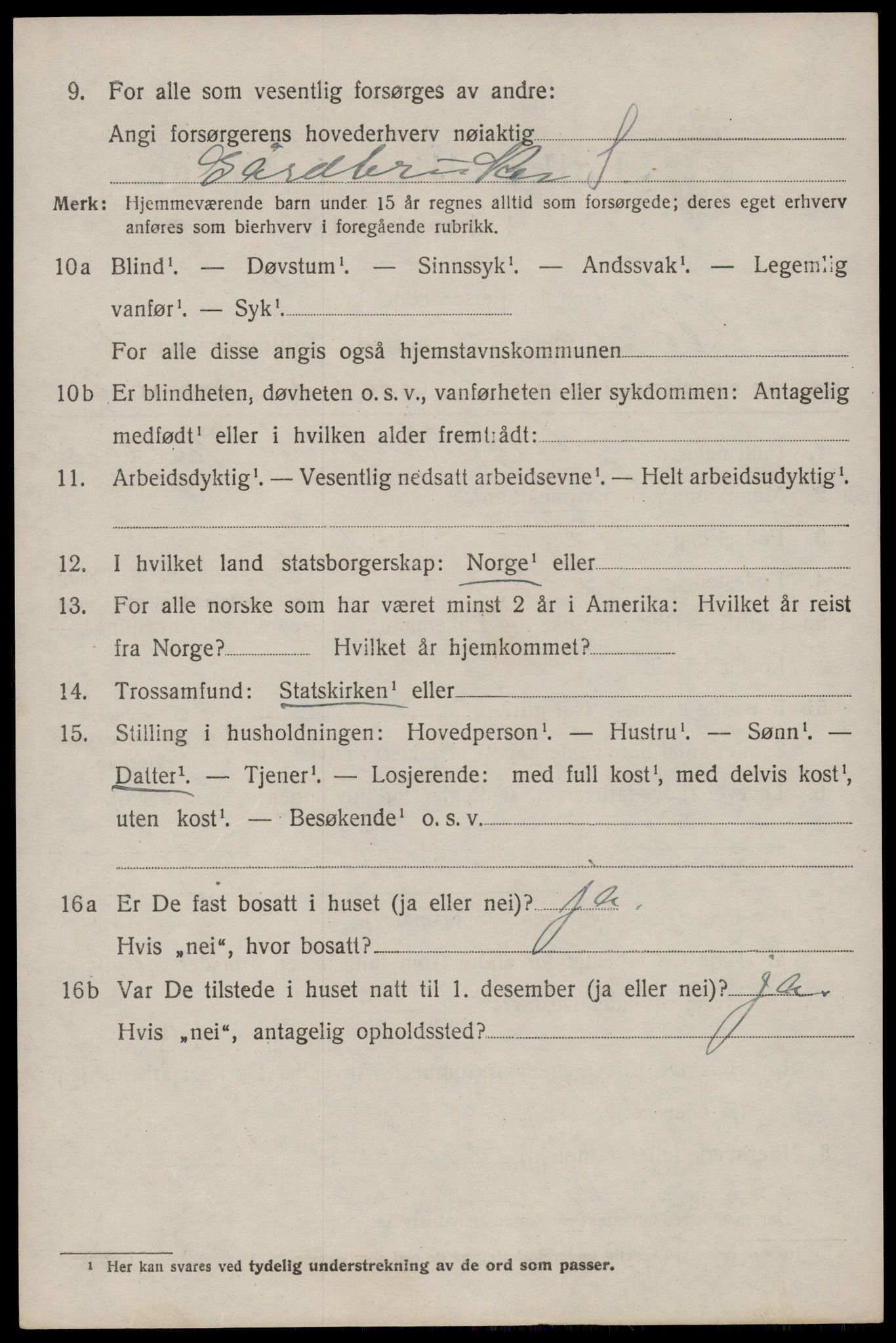 SAST, Folketelling 1920 for 1123 Høyland herred, 1920, s. 7629