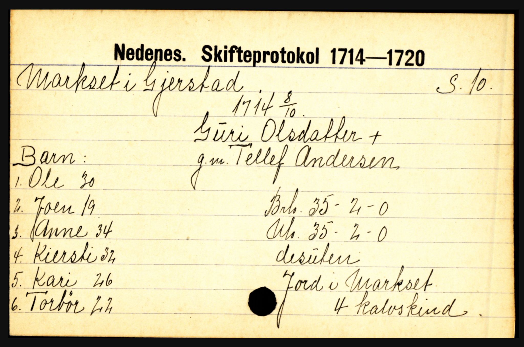 Nedenes sorenskriveri før 1824, SAK/1221-0007/H, s. 19319