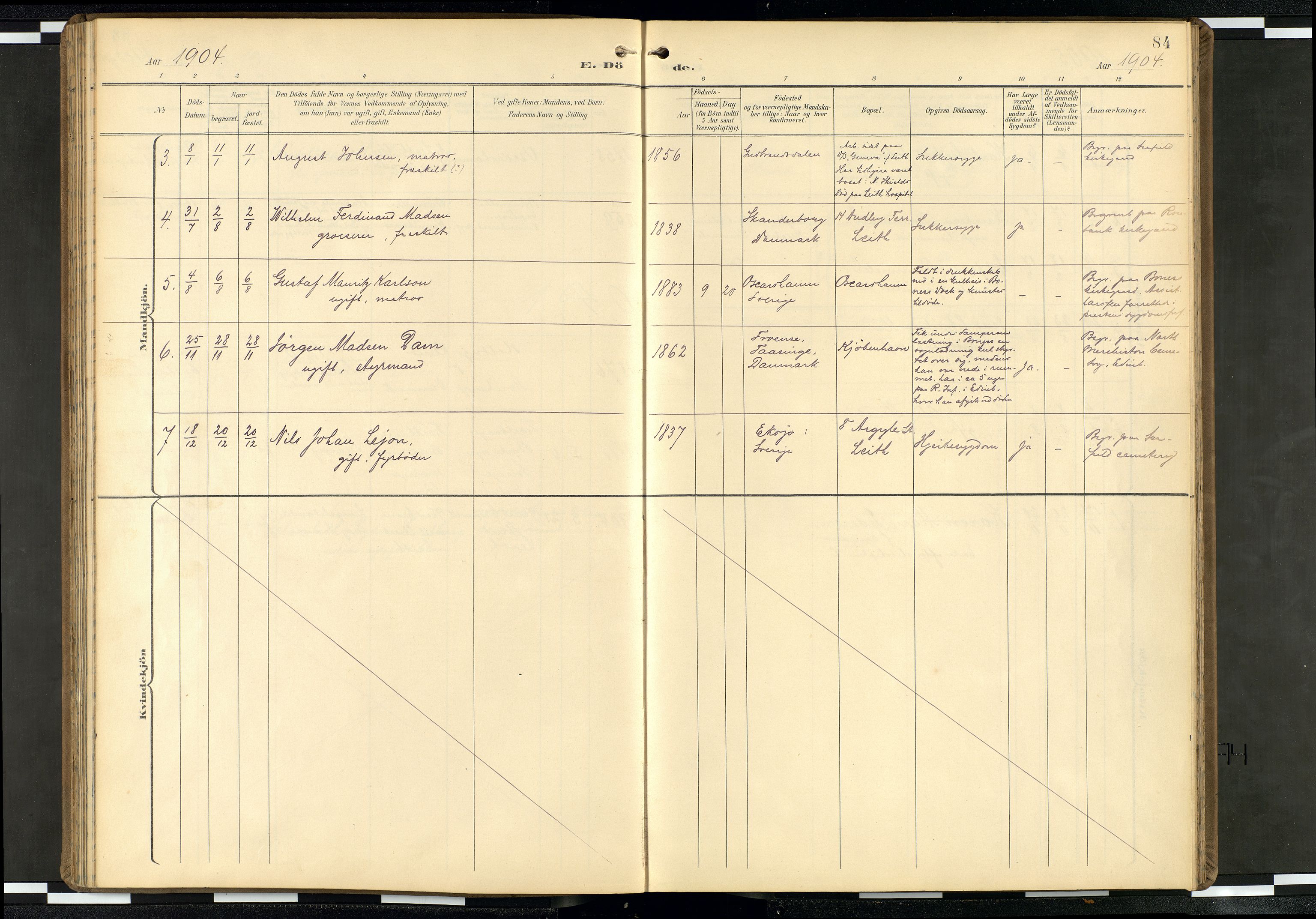 Den norske sjømannsmisjon i utlandet/Skotske havner (Leith, Glasgow), SAB/SAB/PA-0100/H/Ha/Haa/L0004: Ministerialbok nr. A 4, 1899-1949, s. 83b-84a