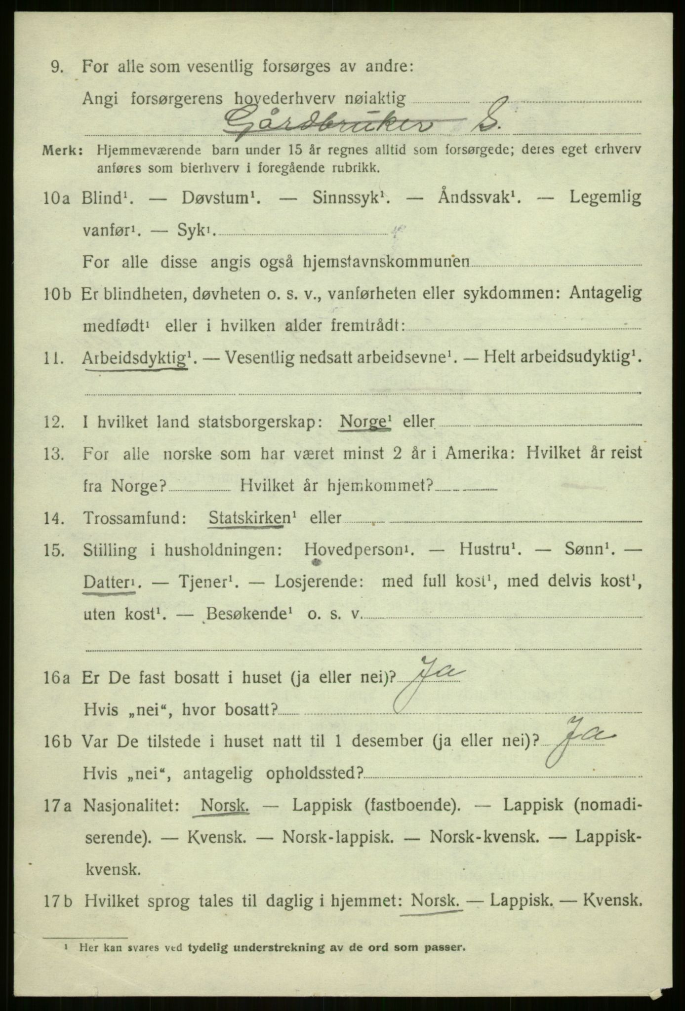 SATØ, Folketelling 1920 for 1929 Berg herred, 1920, s. 2711
