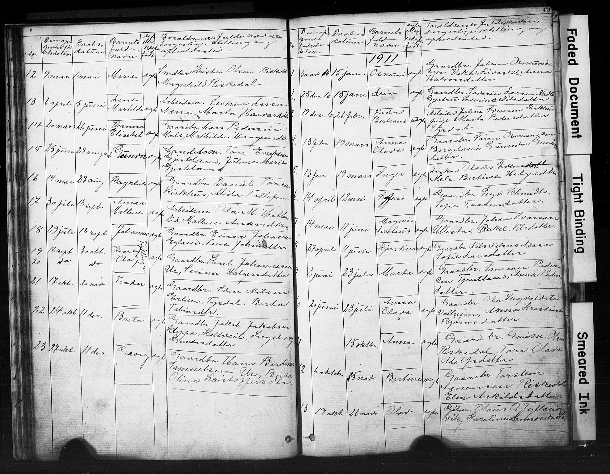 Hjelmeland sokneprestkontor, AV/SAST-A-101843/01/V/L0006: Klokkerbok nr. B 6, 1856-1884, s. 53