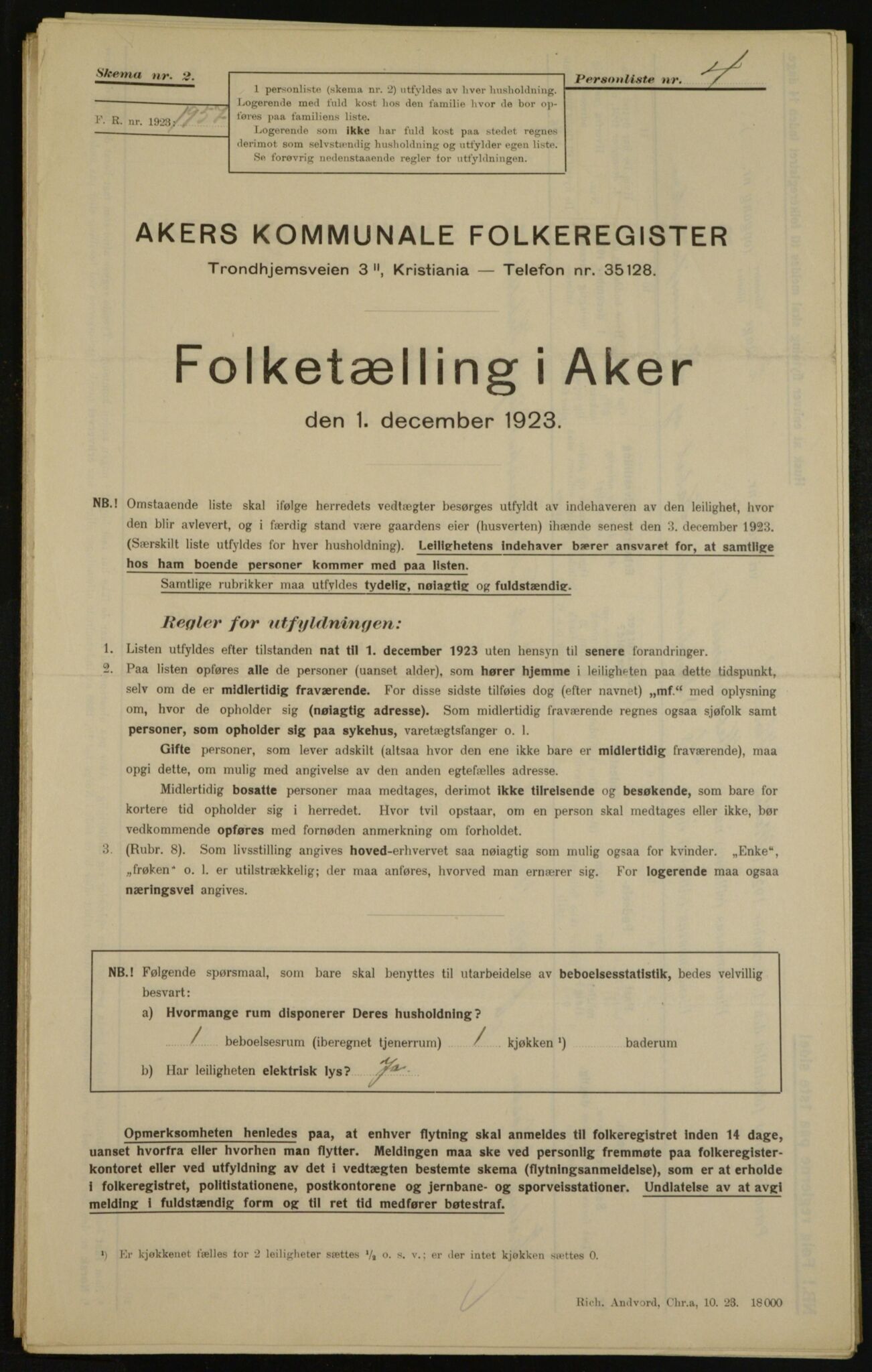 , Kommunal folketelling 1.12.1923 for Aker, 1923, s. 34920