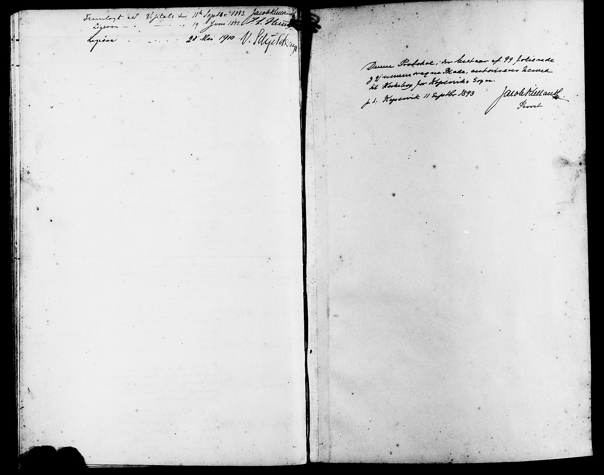 Kopervik sokneprestkontor, AV/SAST-A-101850/H/Ha/Hab/L0003: Klokkerbok nr. B 3, 1891-1909