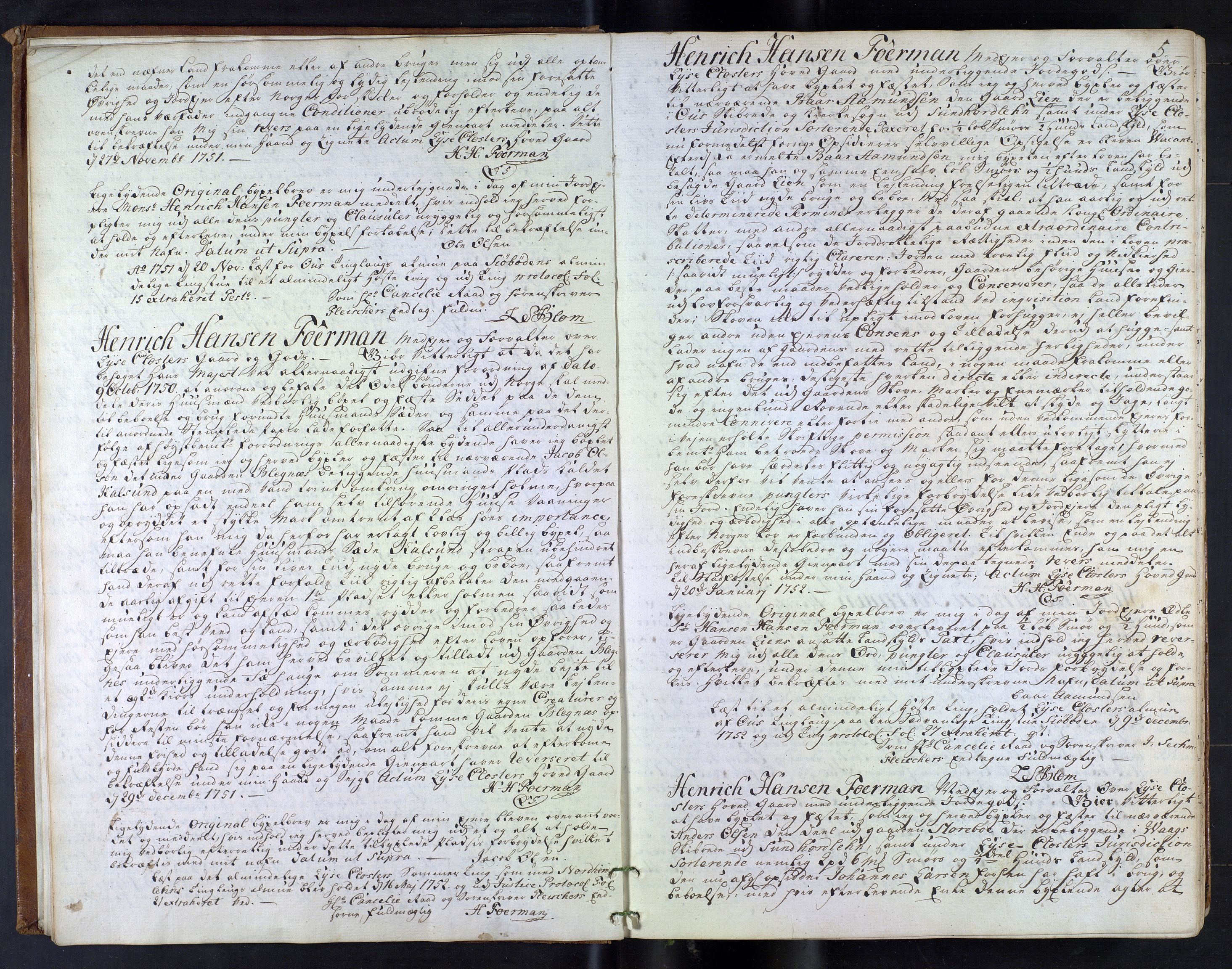 Lyseklostergodset - Godsforvaltning, AV/SAB-A-36602/Ca/L0002: Bygselsprotokoller, 1751-1767