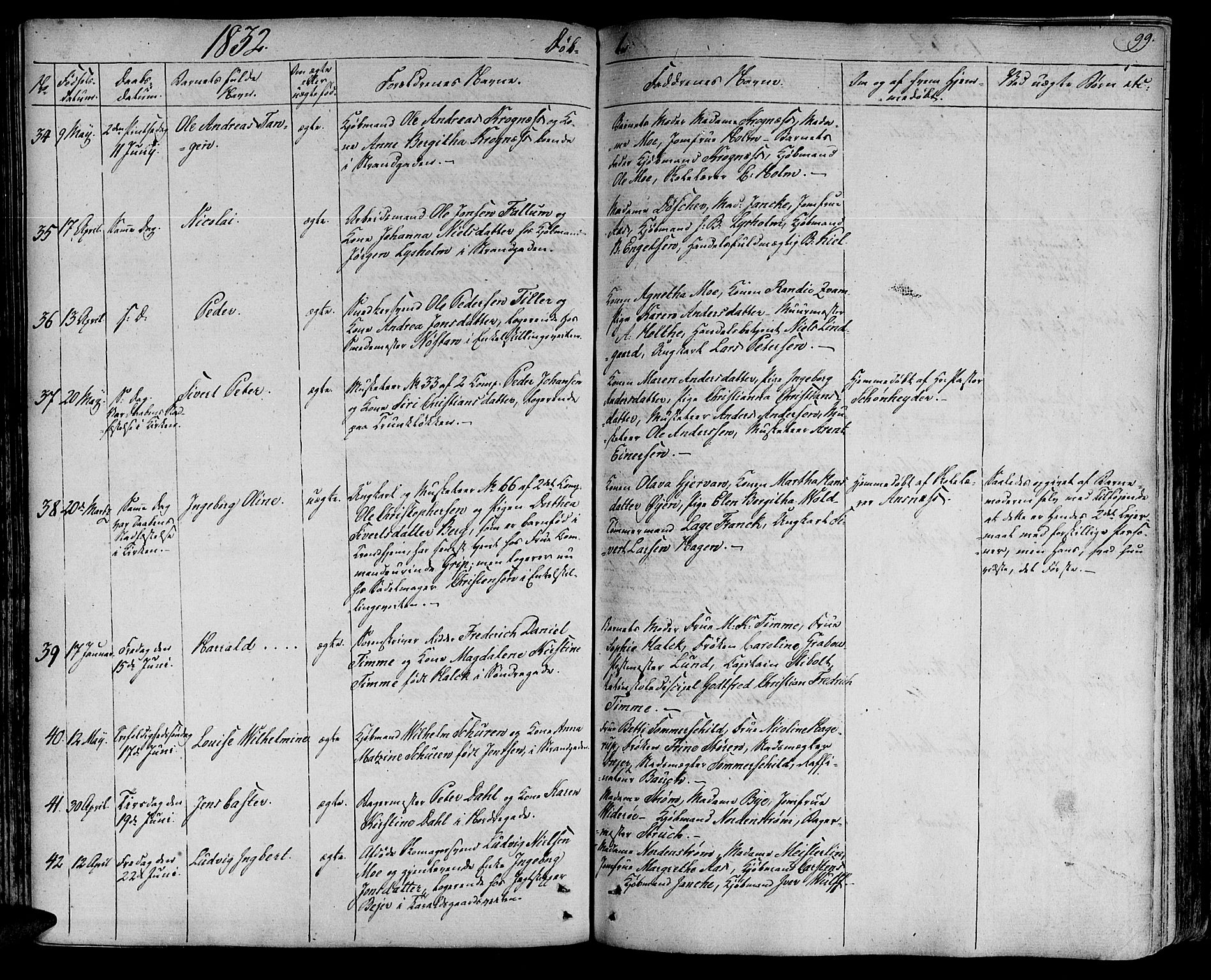 Ministerialprotokoller, klokkerbøker og fødselsregistre - Sør-Trøndelag, SAT/A-1456/602/L0108: Ministerialbok nr. 602A06, 1821-1839, s. 99