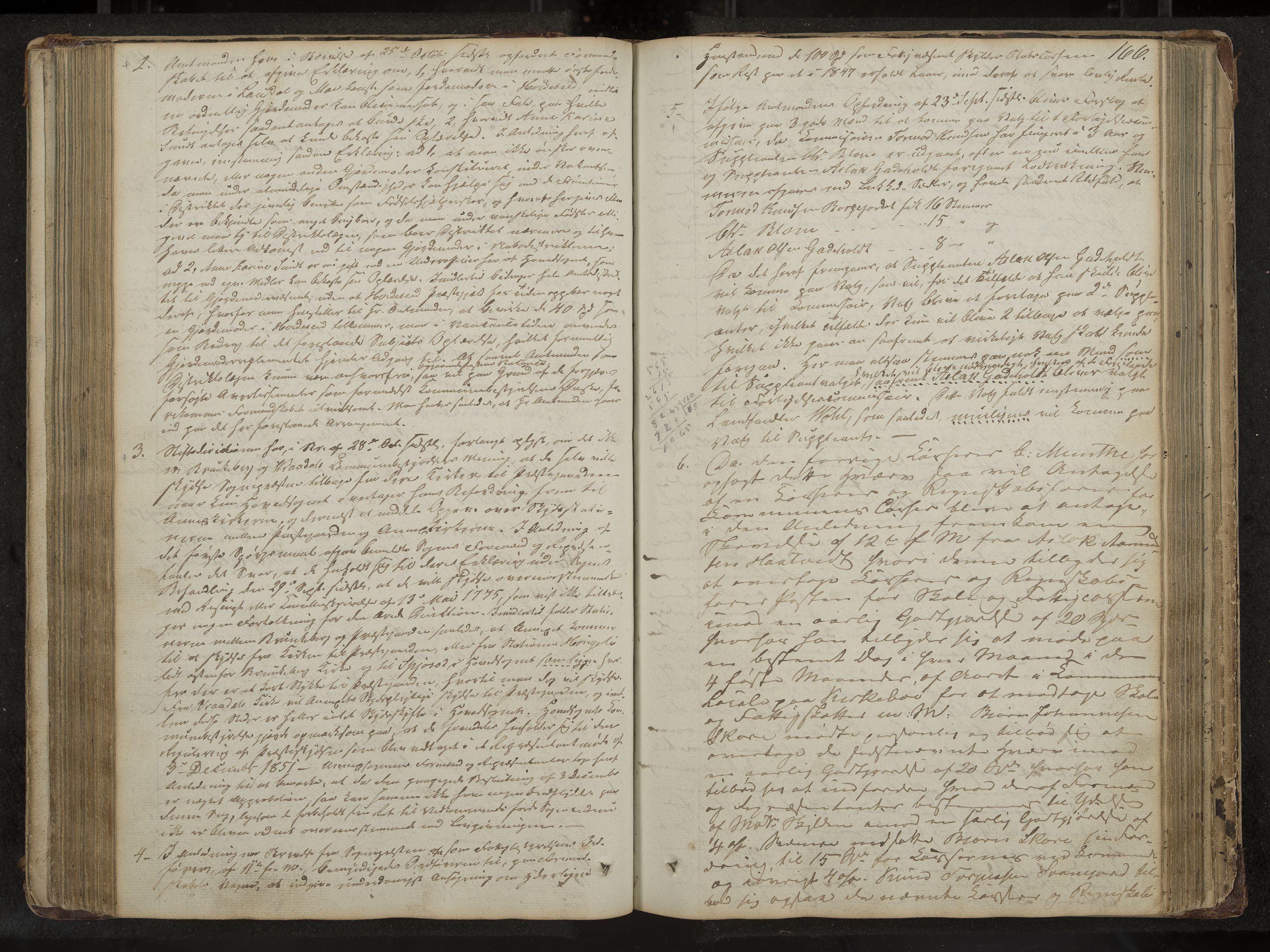 Kviteseid formannskap og sentraladministrasjon, IKAK/0829021/A/Aa/L0001: Møtebok med register, 1837-1866, s. 166