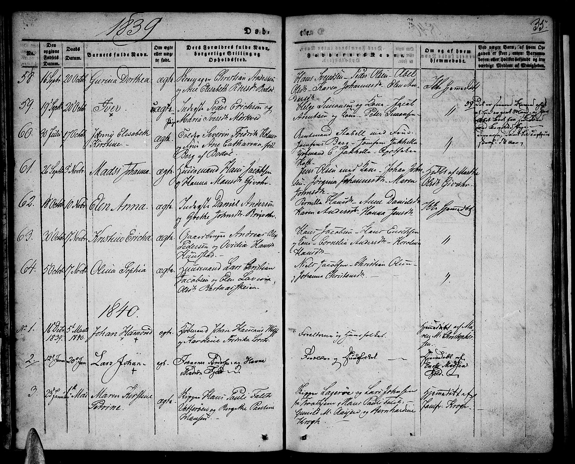 Ministerialprotokoller, klokkerbøker og fødselsregistre - Nordland, AV/SAT-A-1459/801/L0006: Ministerialbok nr. 801A06, 1834-1845, s. 35