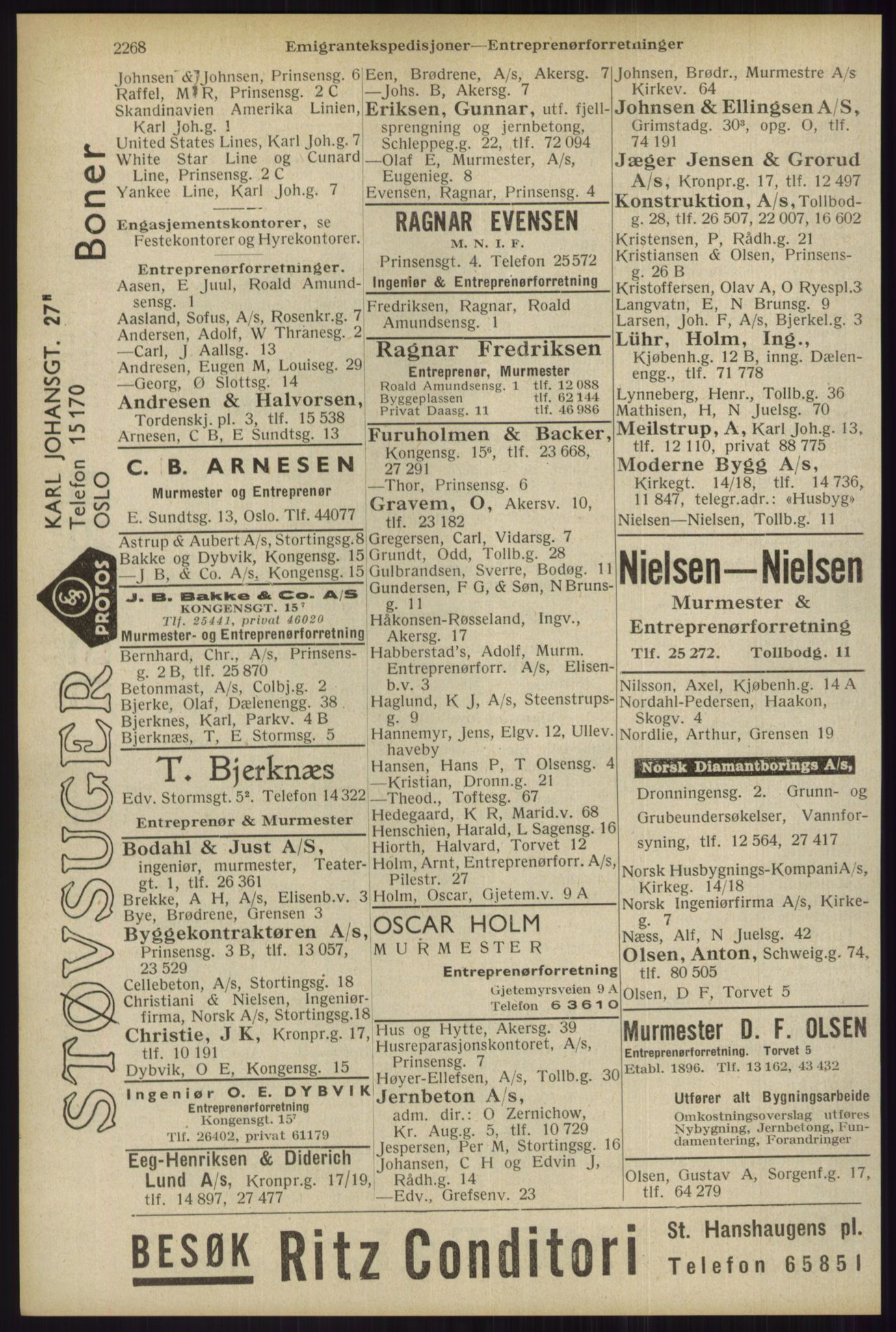 Kristiania/Oslo adressebok, PUBL/-, 1934, s. 2268