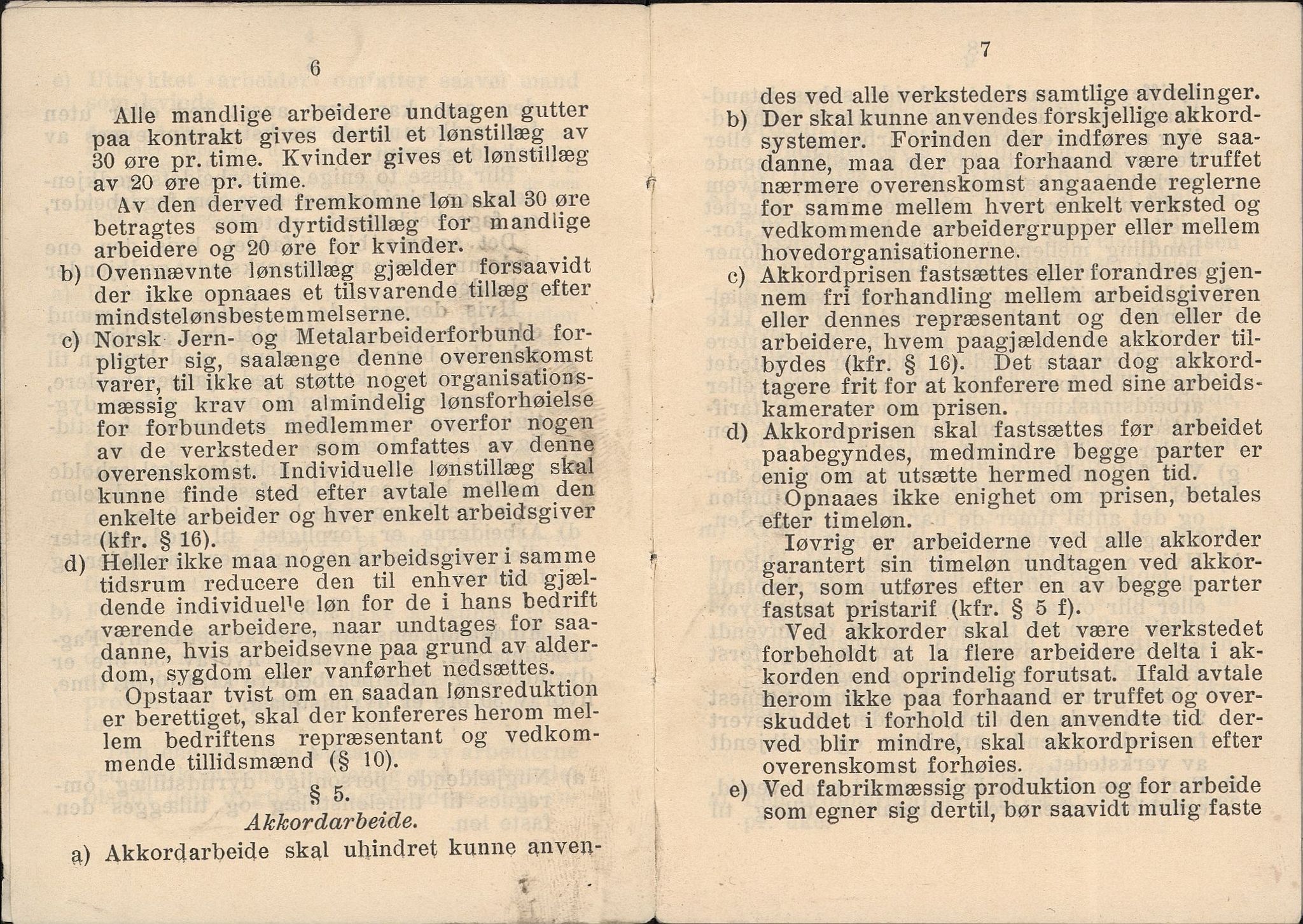 Norsk jern- og metallarbeiderforbund, AAB/ARK-1659/O/L0001/0005: Verkstedsoverenskomsten / Verkstedsoverenskomsten, 1919