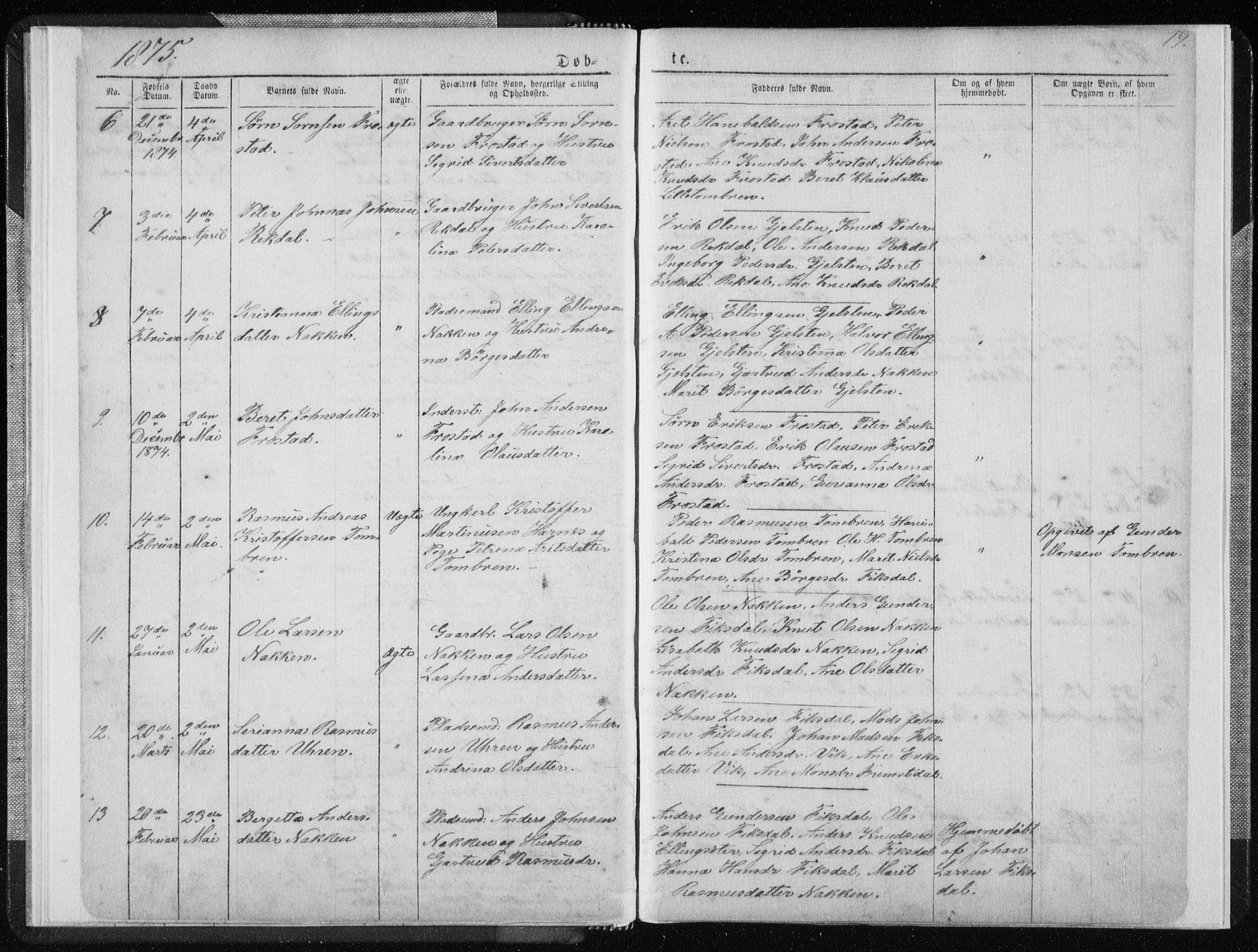 Ministerialprotokoller, klokkerbøker og fødselsregistre - Møre og Romsdal, AV/SAT-A-1454/540/L0541: Klokkerbok nr. 540C01, 1867-1920, s. 19