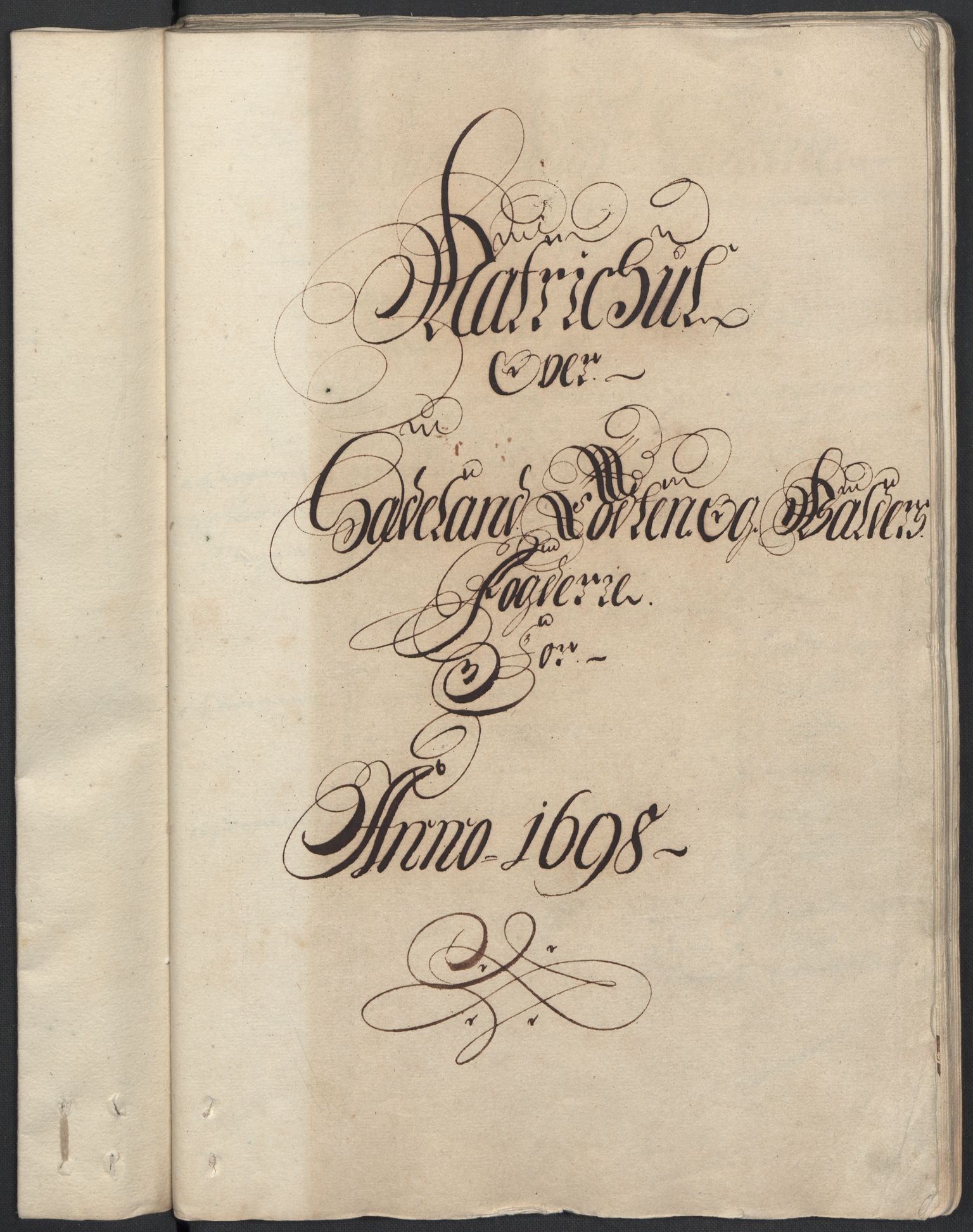 Rentekammeret inntil 1814, Reviderte regnskaper, Fogderegnskap, RA/EA-4092/R18/L1296: Fogderegnskap Hadeland, Toten og Valdres, 1698, s. 15