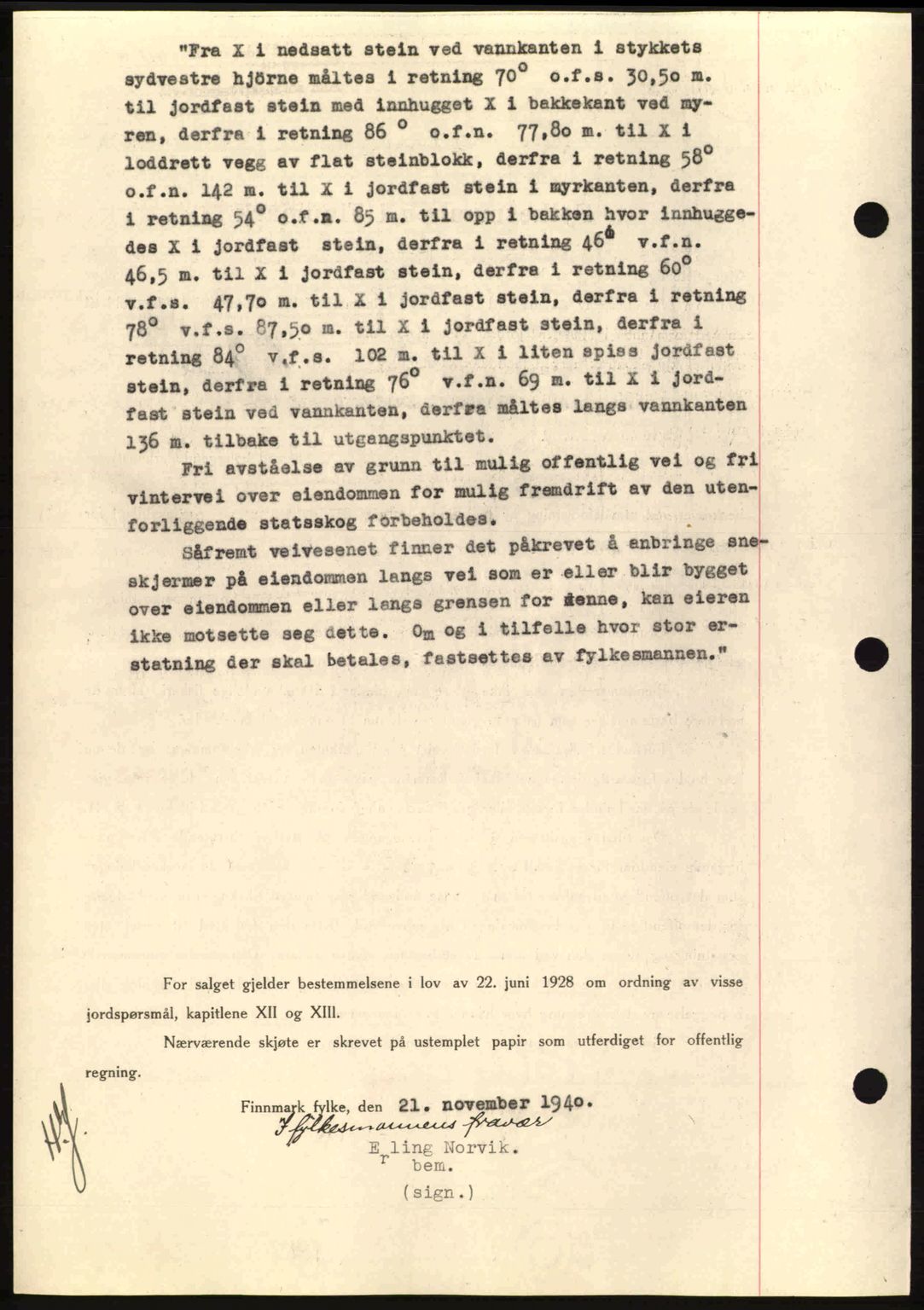 Alta fogderi/sorenskriveri, SATØ/SATØ-5/1/K/Kd/L0033pantebok: Pantebok nr. 33, 1940-1943, Dagboknr: 349/1940