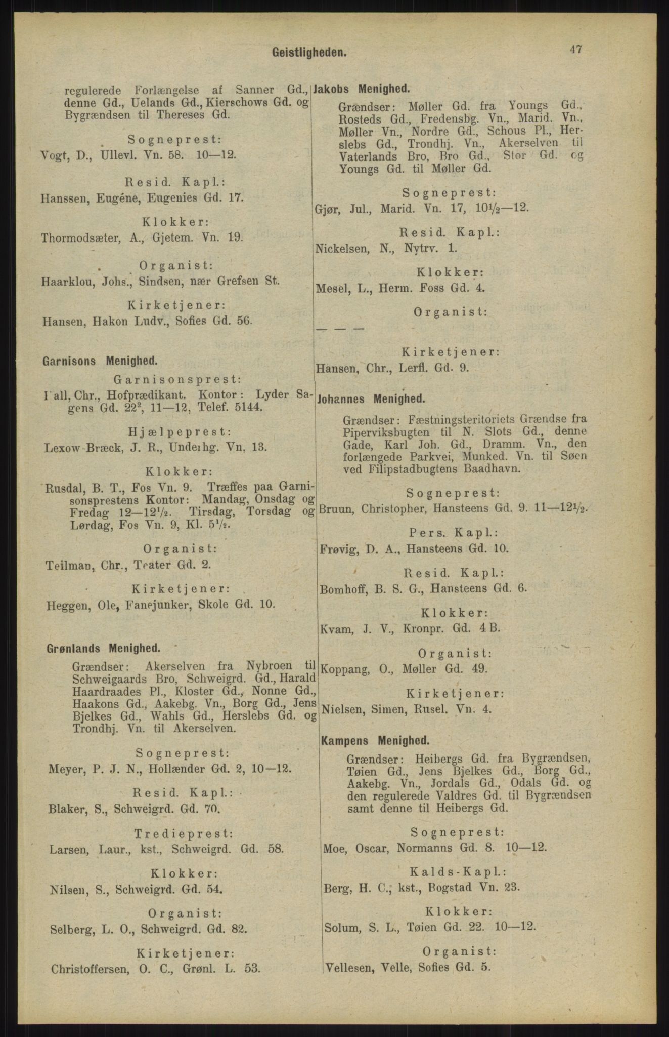 Kristiania/Oslo adressebok, PUBL/-, 1904, s. 47