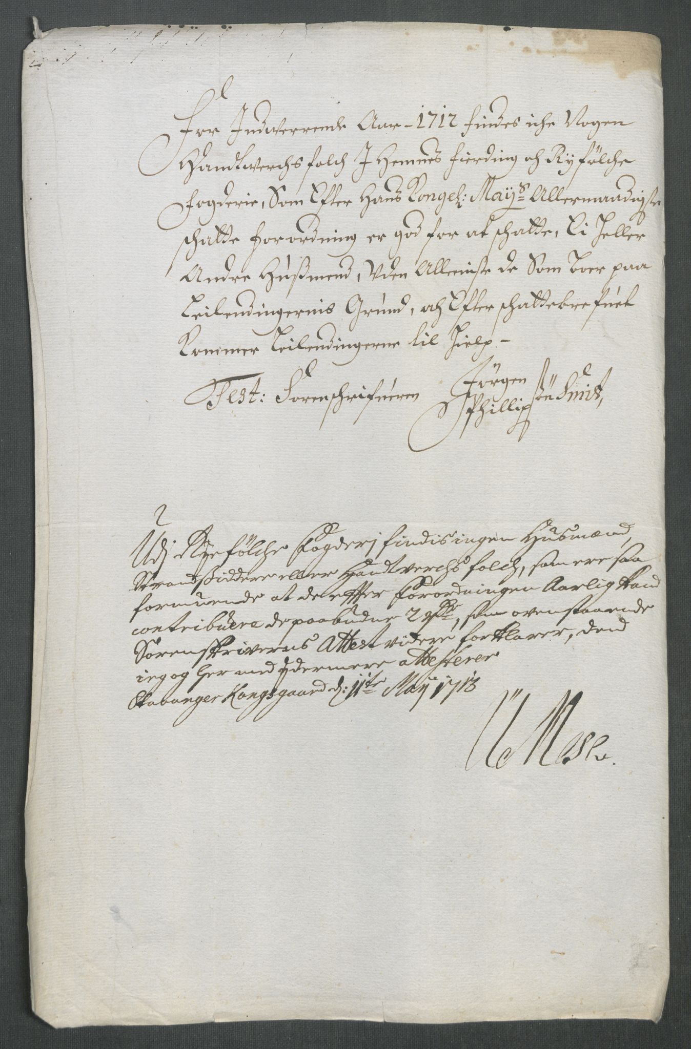 Rentekammeret inntil 1814, Reviderte regnskaper, Fogderegnskap, RA/EA-4092/R47/L2865: Fogderegnskap Ryfylke, 1712, s. 81