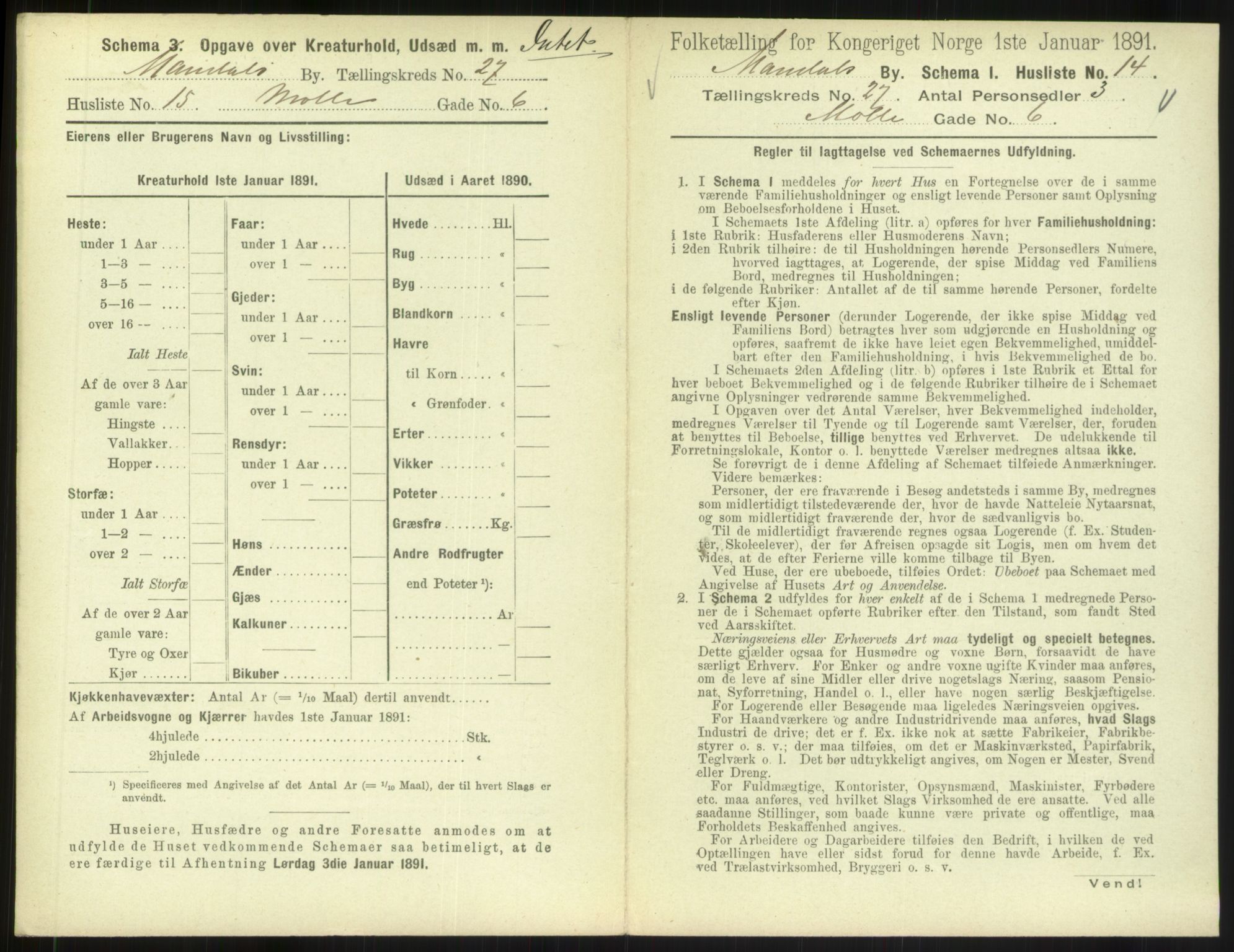 RA, Folketelling 1891 for 1002 Mandal ladested, 1891, s. 1221