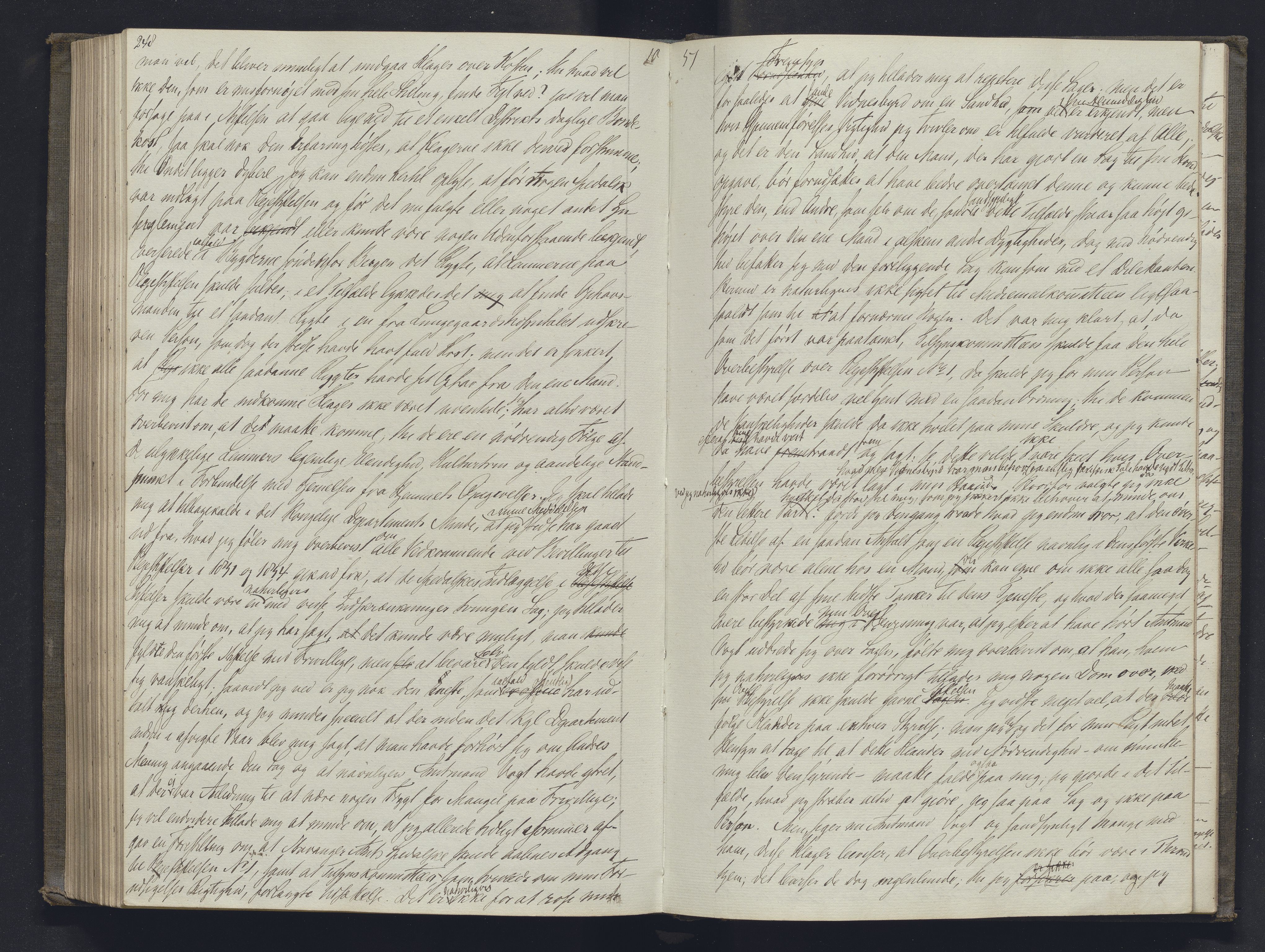 Lepraarkiver - Overlegen for den spedalske sykdom, AV/SAB-A-61001/B.b/L0001: Kopibok, 1854-1858, s. 248-249