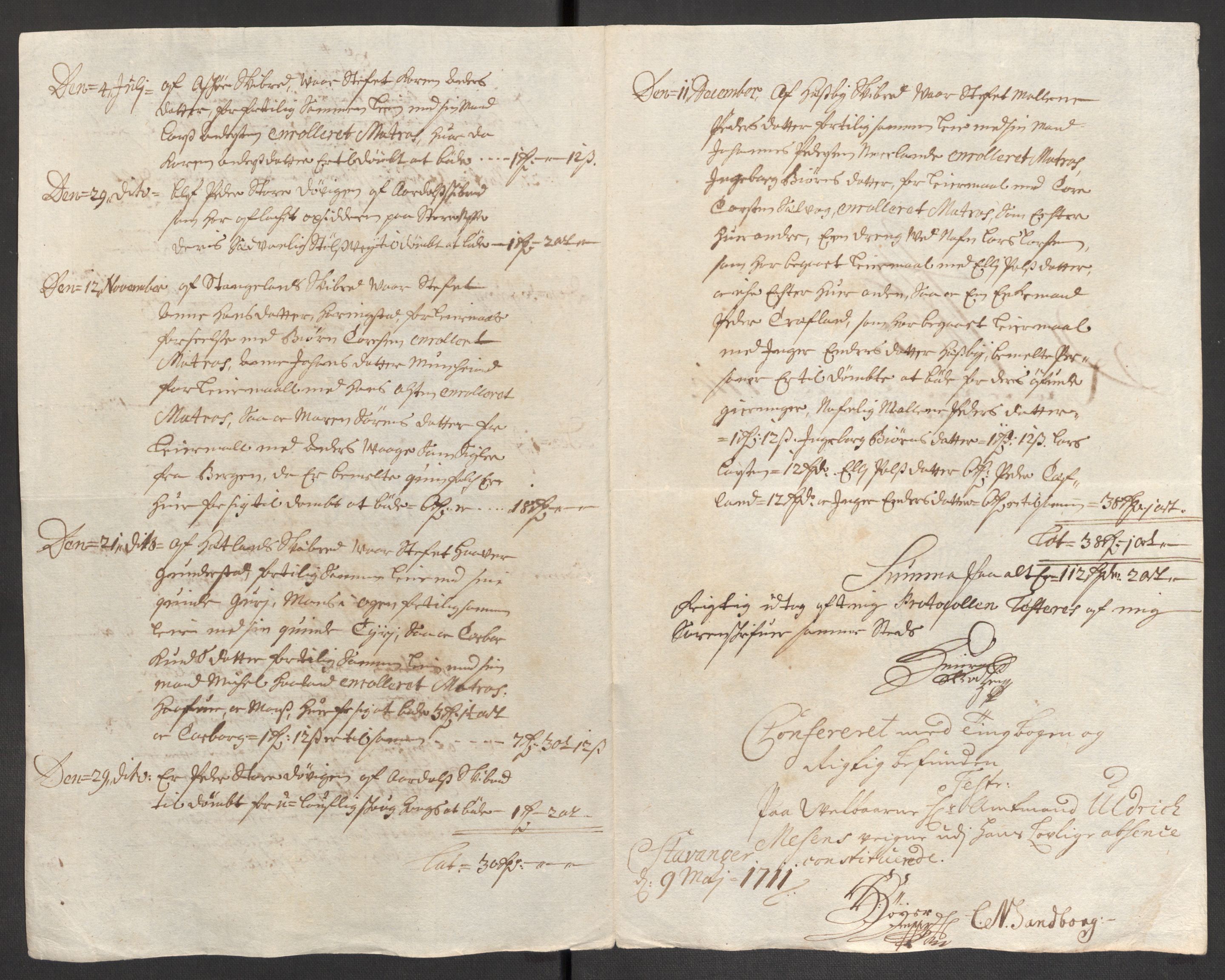 Rentekammeret inntil 1814, Reviderte regnskaper, Fogderegnskap, AV/RA-EA-4092/R47/L2862: Fogderegnskap Ryfylke, 1710, s. 43