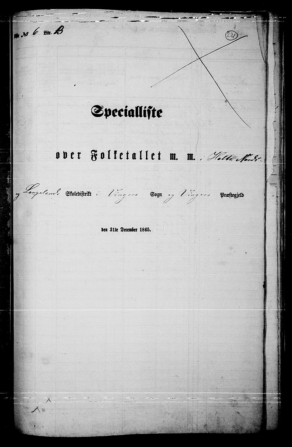RA, Folketelling 1865 for 0421L Vinger prestegjeld, Vinger sokn og Austmarka sokn, 1865, s. 203