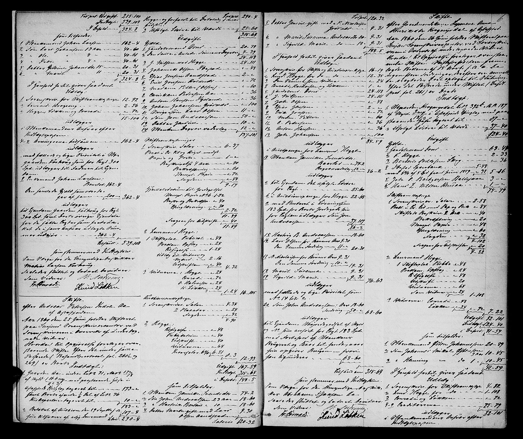 Senja sorenskriveri 1855-, AV/SATØ-S-0048/1/G/Gd/L0754: Skifteutlodningsprotokoll med register, 1859-1867, s. 5b-6a