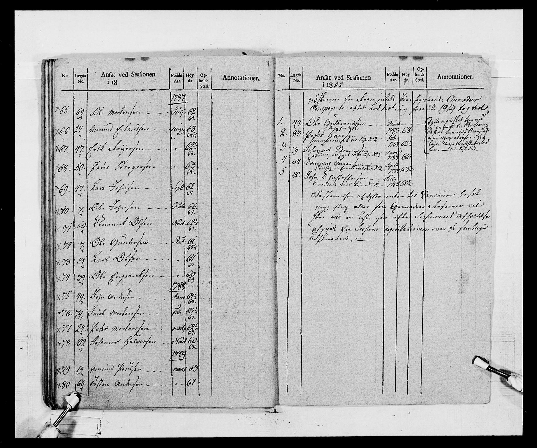 Generalitets- og kommissariatskollegiet, Det kongelige norske kommissariatskollegium, AV/RA-EA-5420/E/Eh/L0068: Opplandske nasjonale infanteriregiment, 1802-1805, s. 535