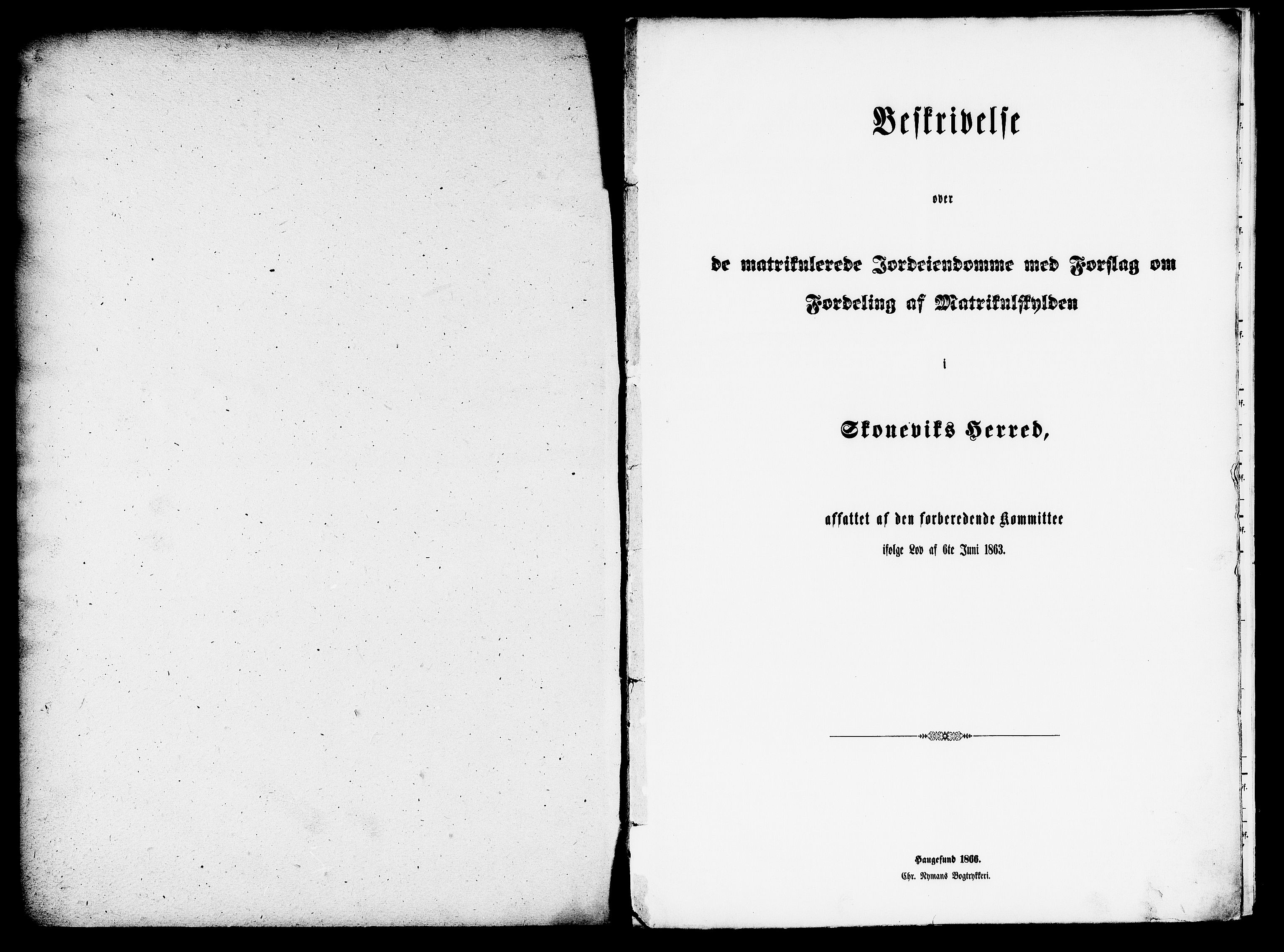 Matrikkelrevisjonen av 1863, RA/S-1530/F/Fe/L0224: Skånevik, 1863