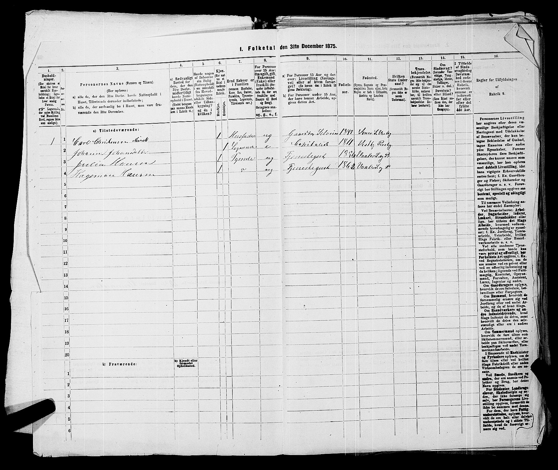 RA, Folketelling 1875 for 0214P Ås prestegjeld, 1875, s. 22