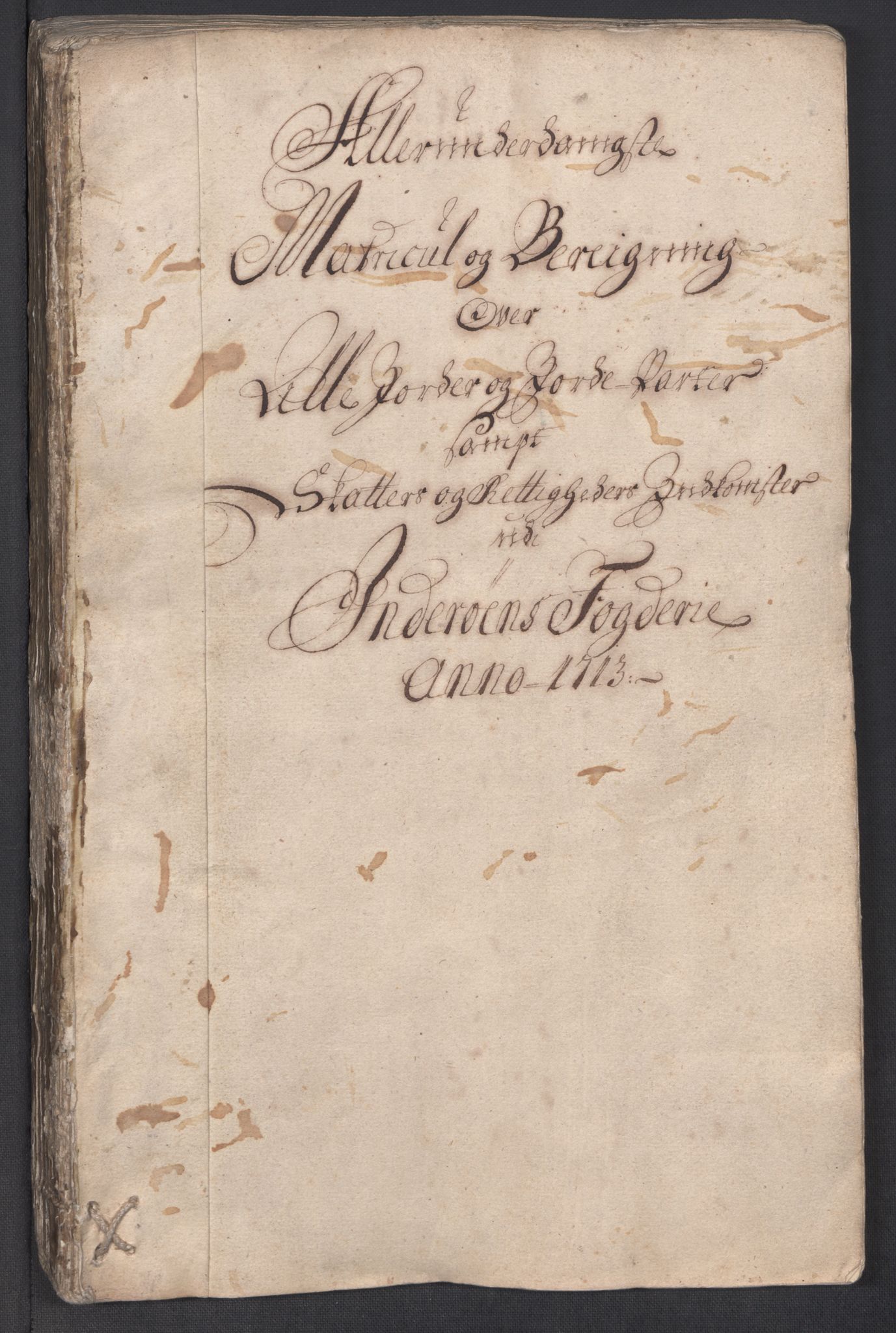 Rentekammeret inntil 1814, Reviderte regnskaper, Fogderegnskap, RA/EA-4092/R63/L4321: Fogderegnskap Inderøy, 1713, s. 31
