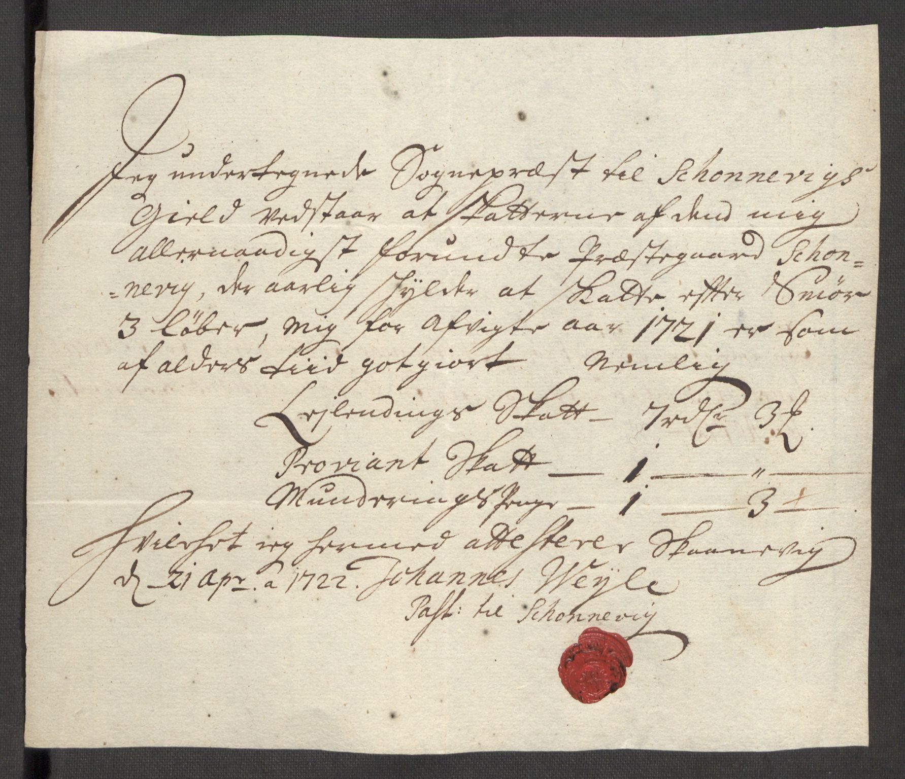 Rentekammeret inntil 1814, Reviderte regnskaper, Fogderegnskap, RA/EA-4092/R48/L3000: Fogderegnskap Sunnhordland og Hardanger, 1721, s. 309