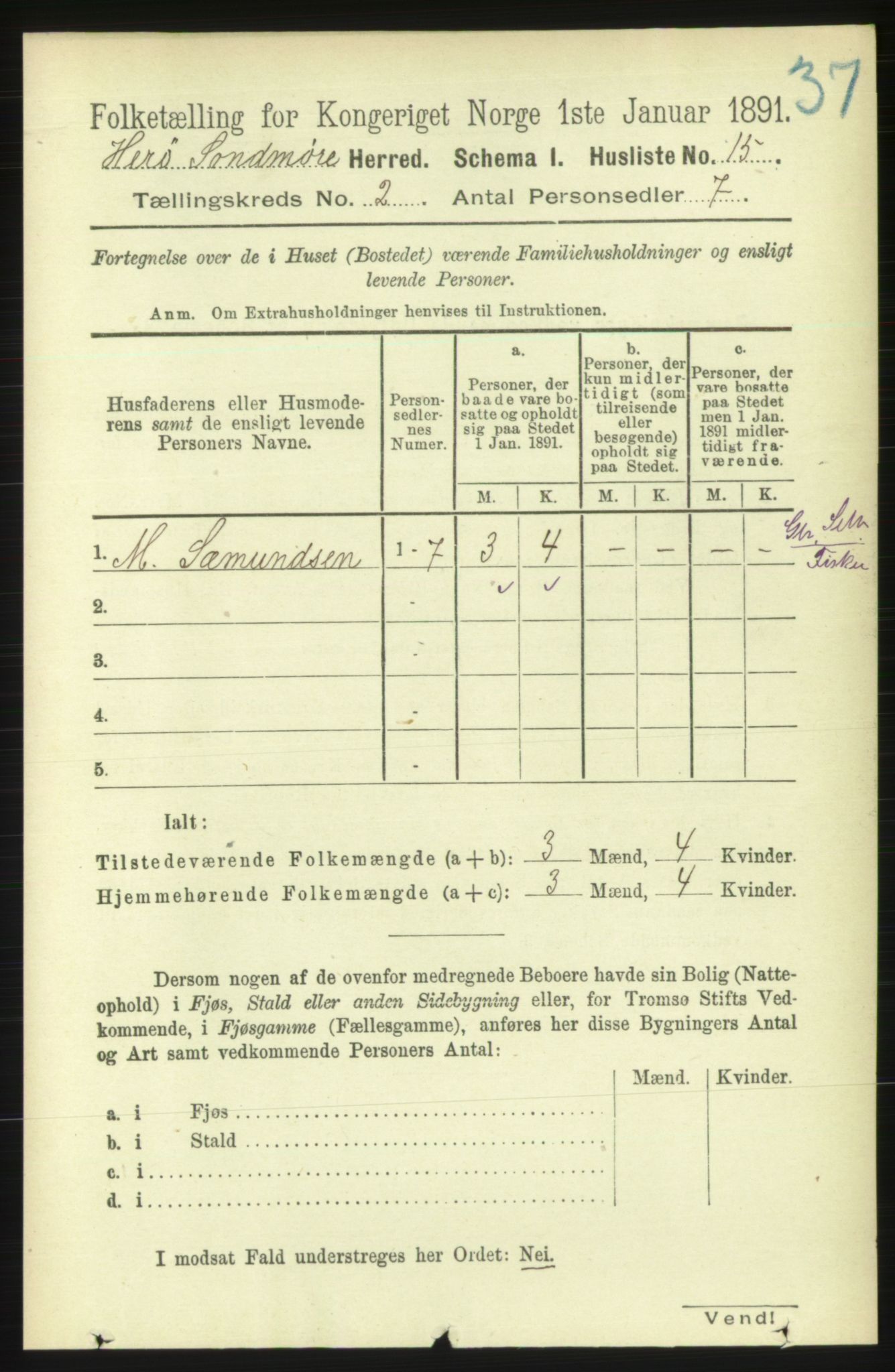 RA, Folketelling 1891 for 1515 Herøy herred, 1891, s. 460