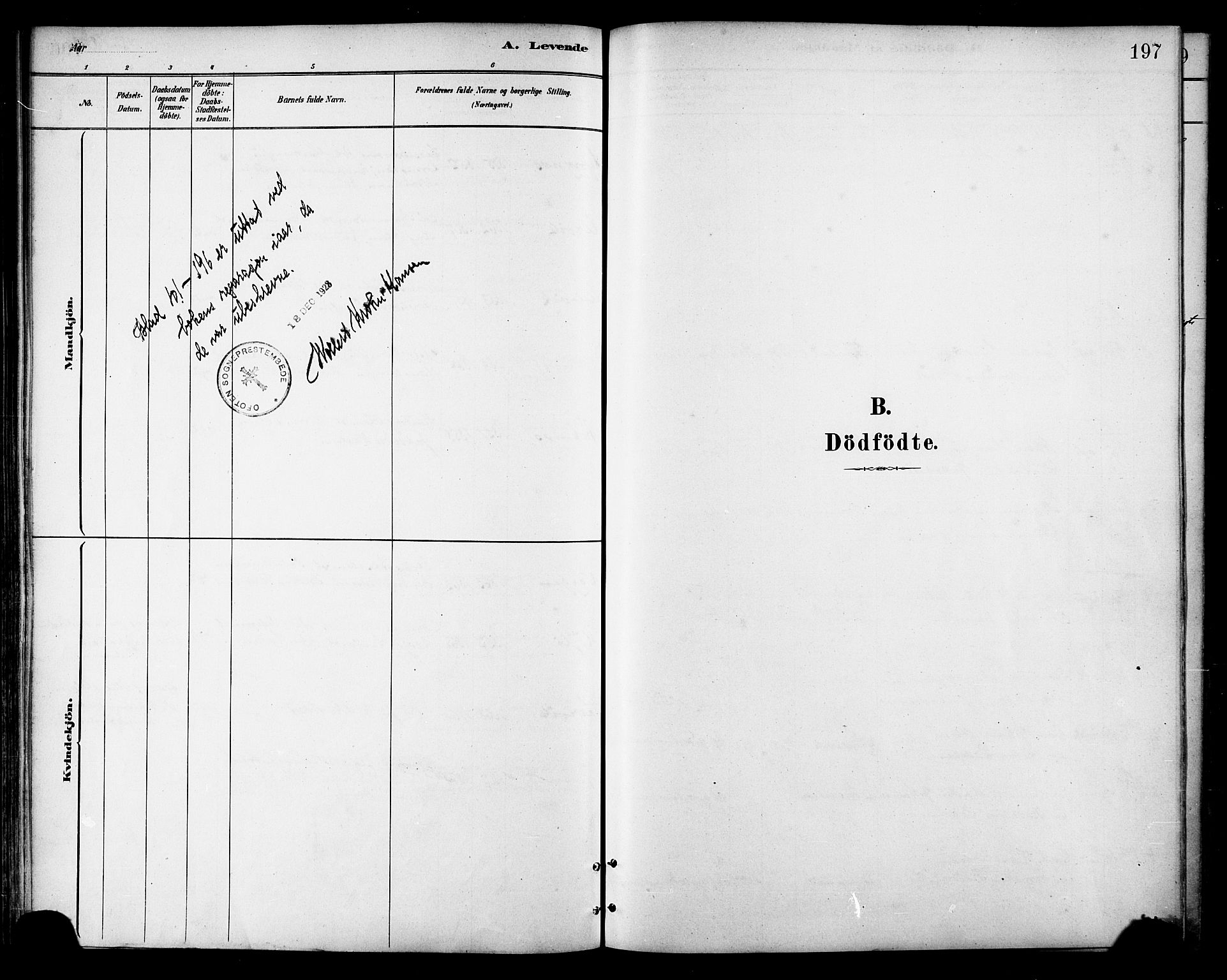 Ministerialprotokoller, klokkerbøker og fødselsregistre - Nordland, SAT/A-1459/866/L0938: Ministerialbok nr. 866A01, 1879-1893, s. 197