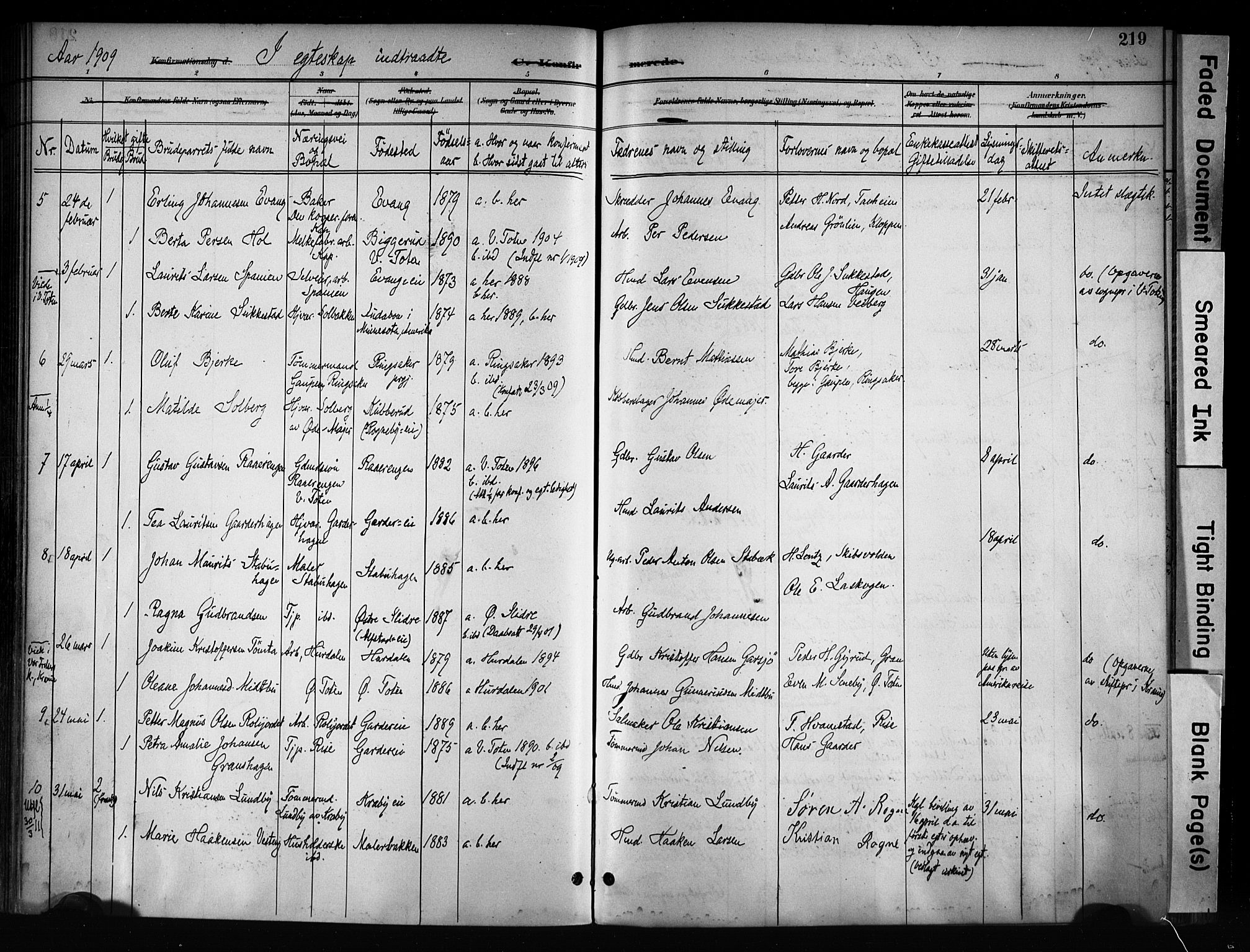 Østre Toten prestekontor, AV/SAH-PREST-104/H/Ha/Haa/L0008: Ministerialbok nr. 8, 1897-1909, s. 219
