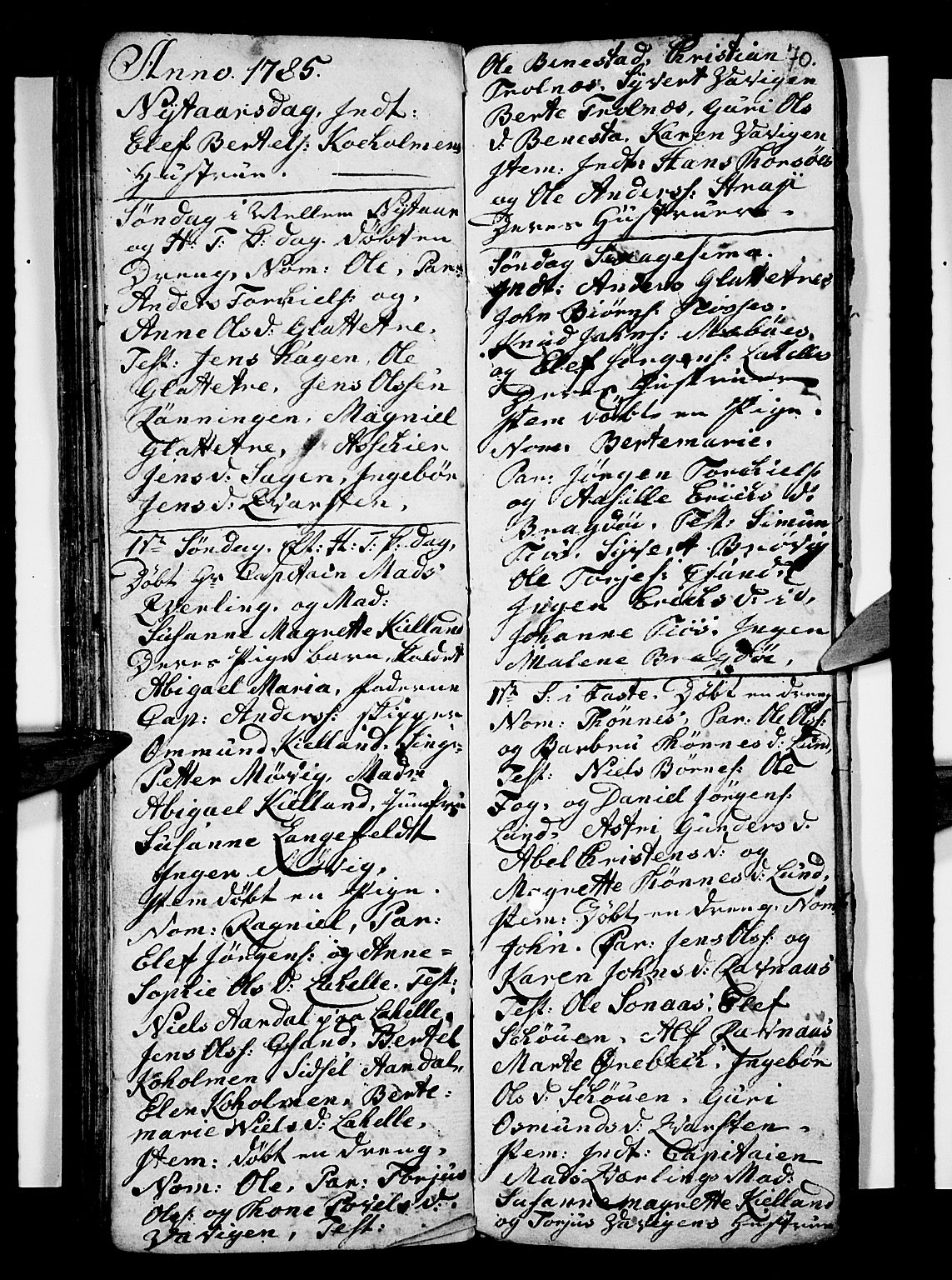 Oddernes sokneprestkontor, SAK/1111-0033/F/Fb/Fba/L0001: Klokkerbok nr. B 1, 1775-1786, s. 70