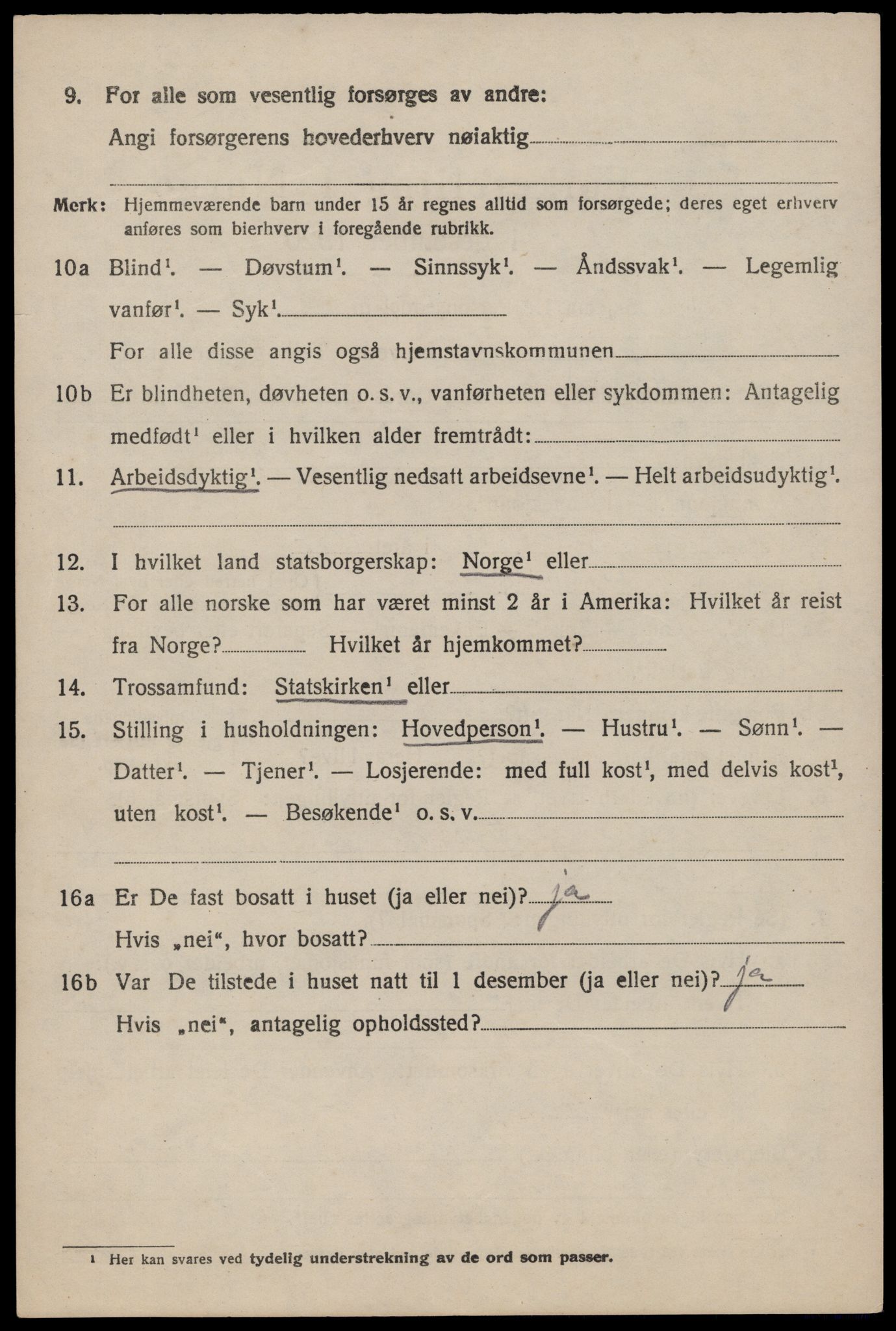 SAST, Folketelling 1920 for 1141 Finnøy herred, 1920, s. 1383