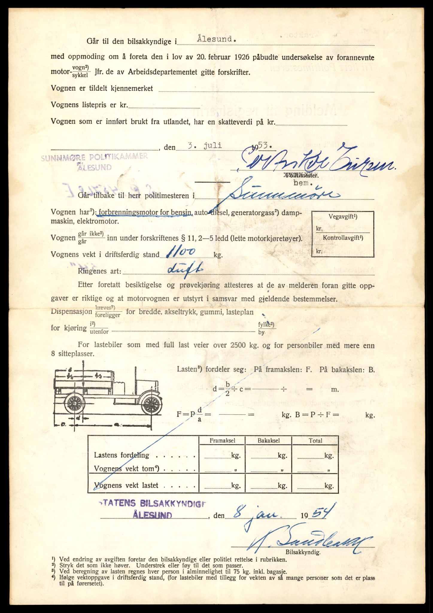 Møre og Romsdal vegkontor - Ålesund trafikkstasjon, AV/SAT-A-4099/F/Fe/L0019: Registreringskort for kjøretøy T 10228 - T 10350, 1927-1998, s. 2428