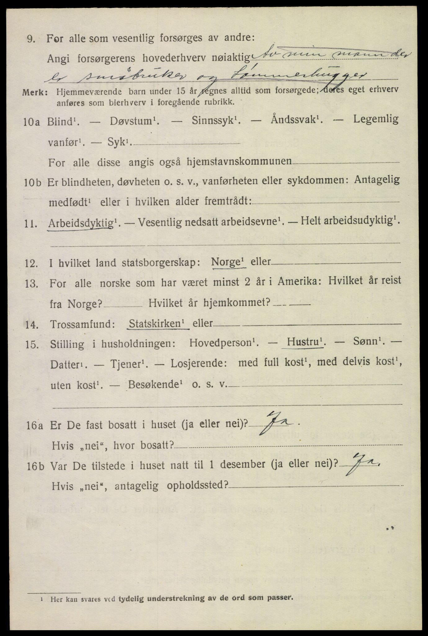 SAH, Folketelling 1920 for 0428 Trysil herred, 1920, s. 15992