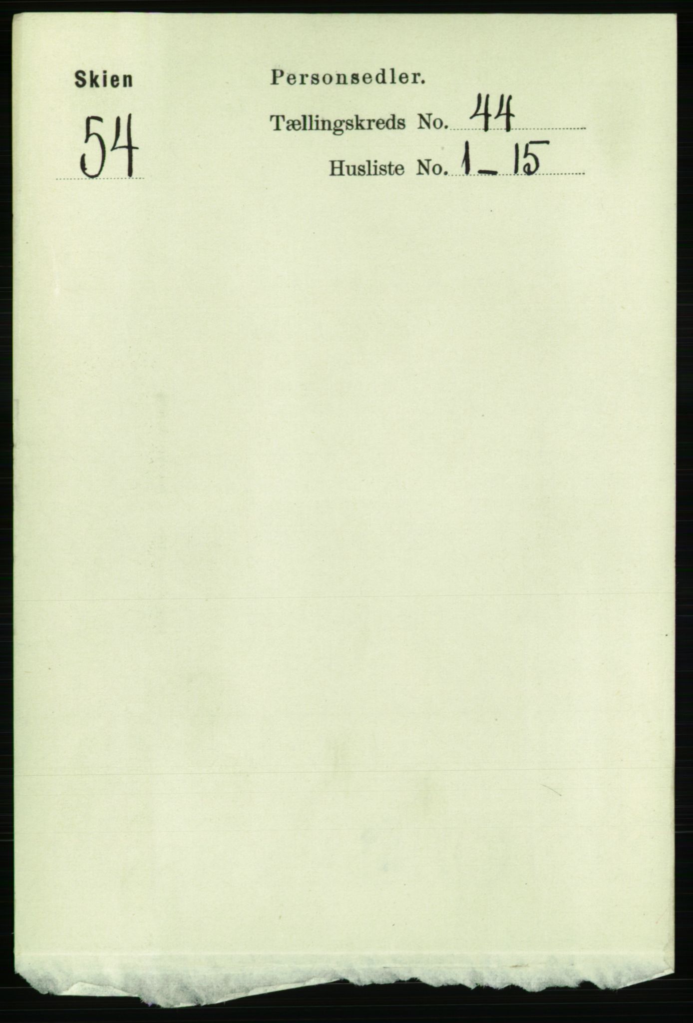 RA, Folketelling 1891 for 0806 Skien kjøpstad, 1891, s. 8768