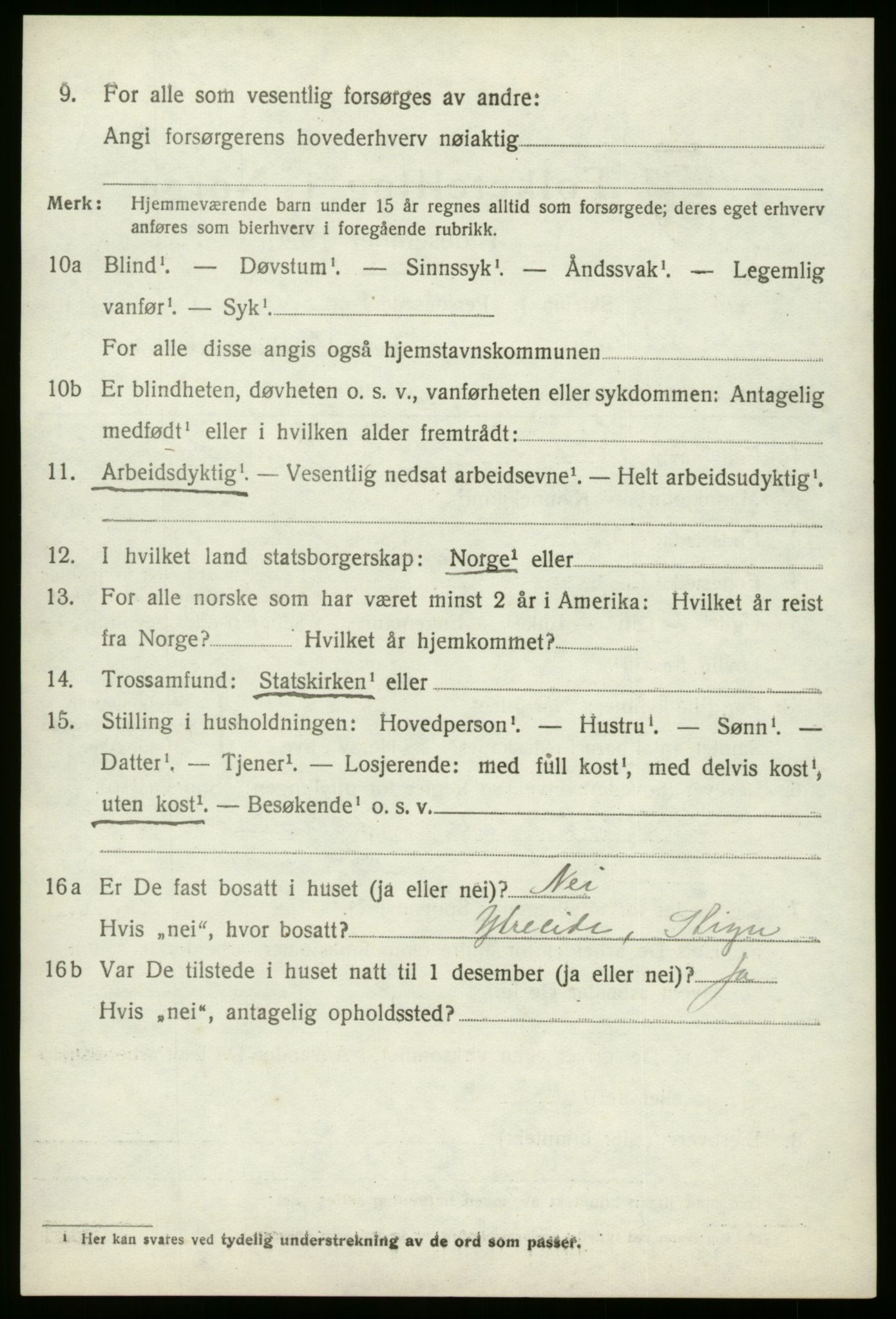 SAB, Folketelling 1920 for 1448 Stryn herred, 1920, s. 5505