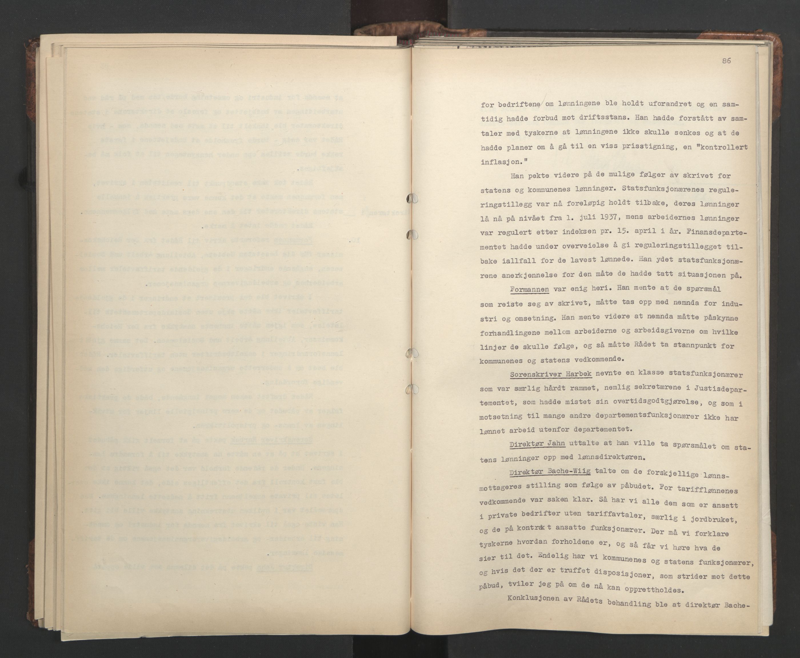 Administrasjonsrådet, AV/RA-S-1004/A/L0001: Møteprotokoll med tillegg 15/4-25/9, 1940, s. 86