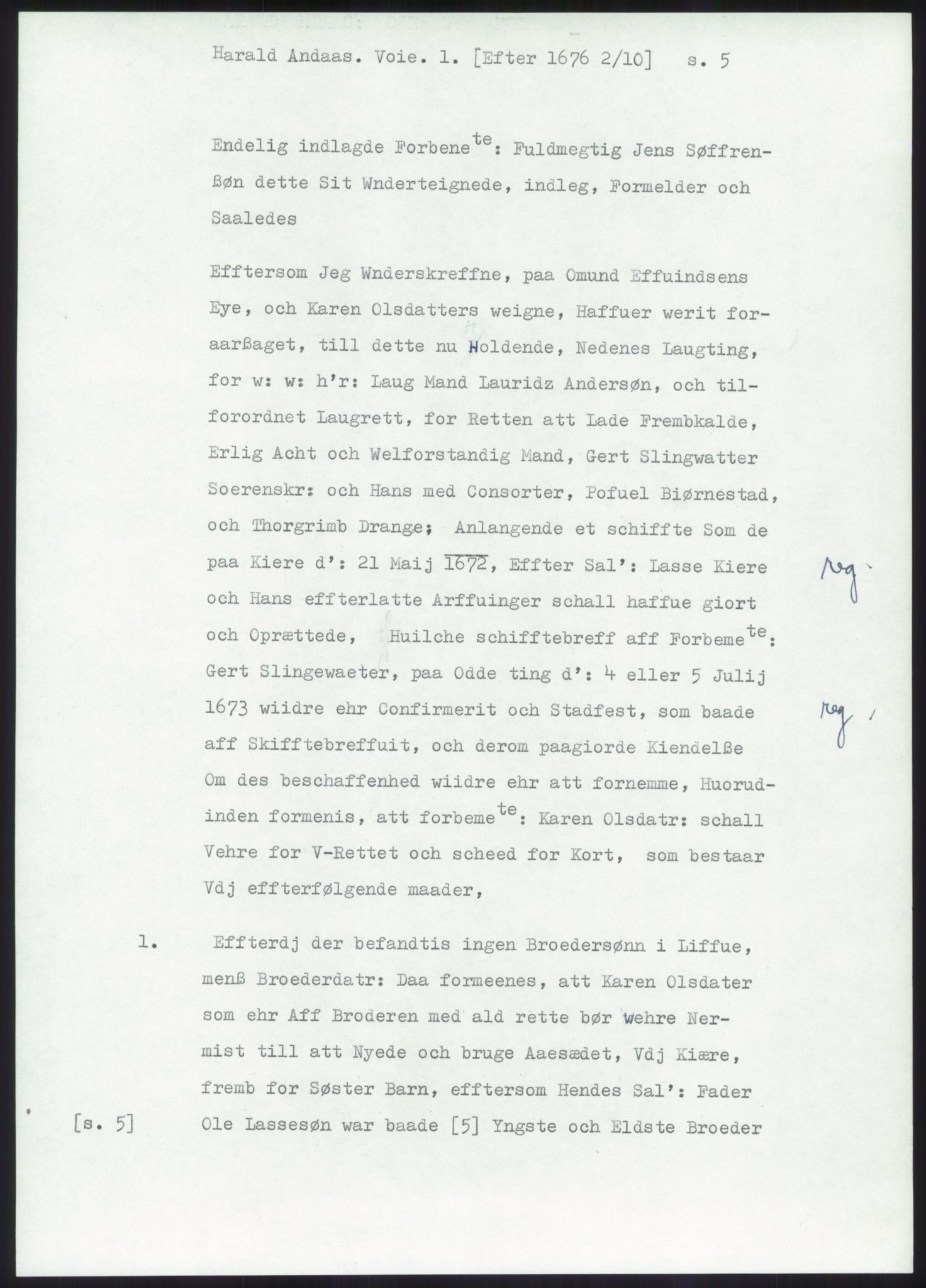 Samlinger til kildeutgivelse, Diplomavskriftsamlingen, AV/RA-EA-4053/H/Ha, s. 519