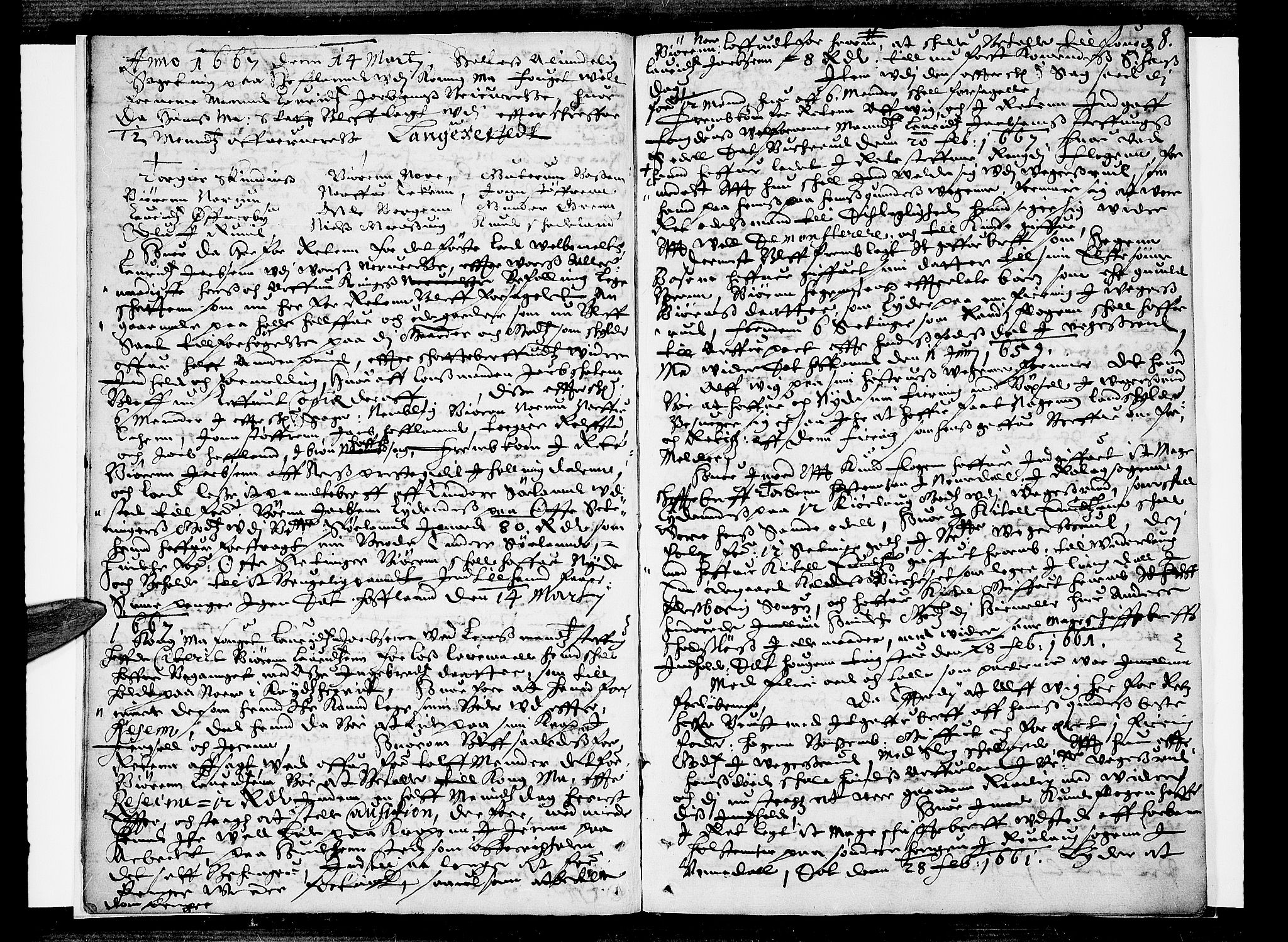 Eiker, Modum og Sigdal sorenskriveri, AV/SAKO-A-123/F/Fa/Faa/L0033: Tingbok, 1667, s. 8