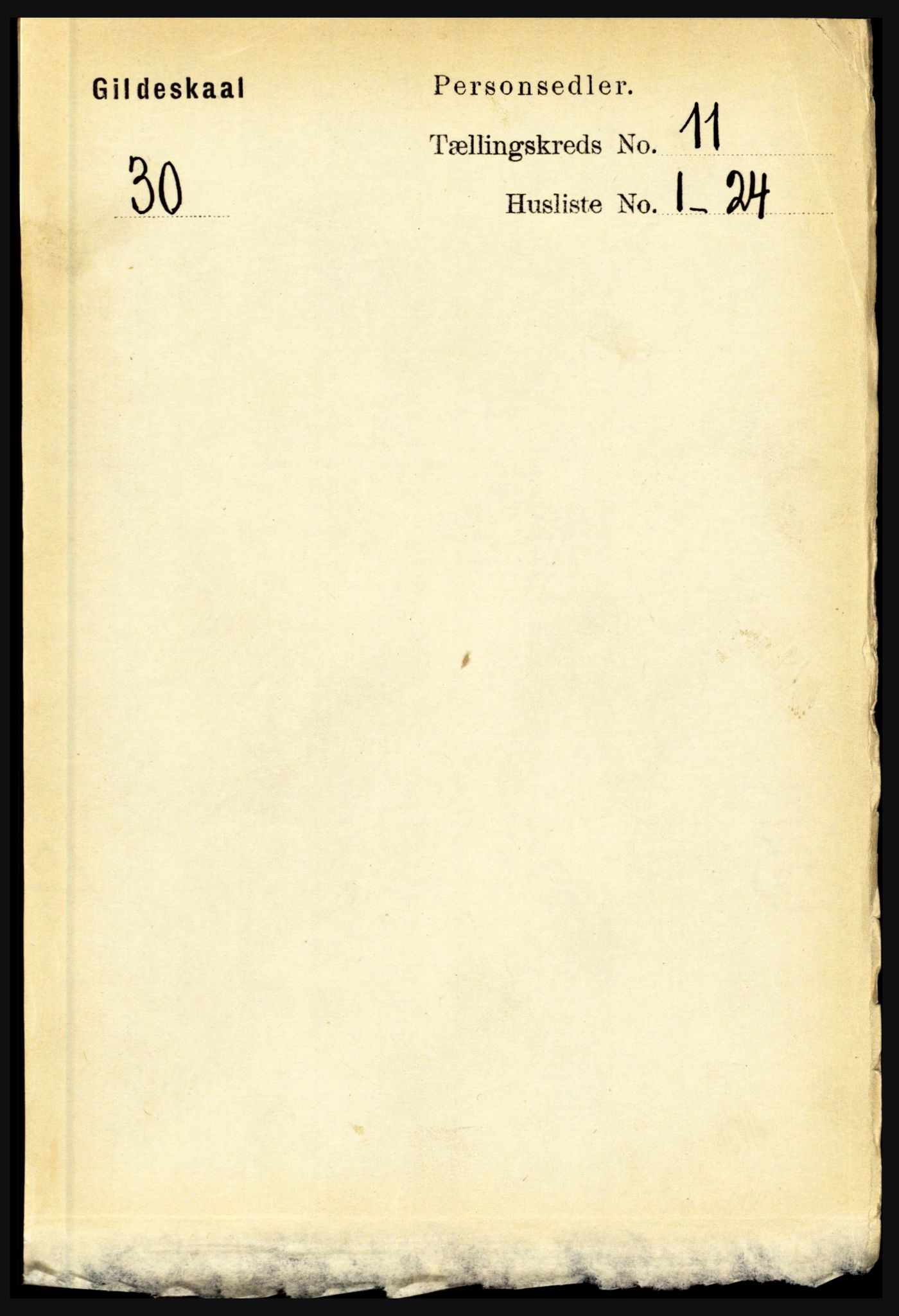 RA, Folketelling 1891 for 1838 Gildeskål herred, 1891, s. 3200